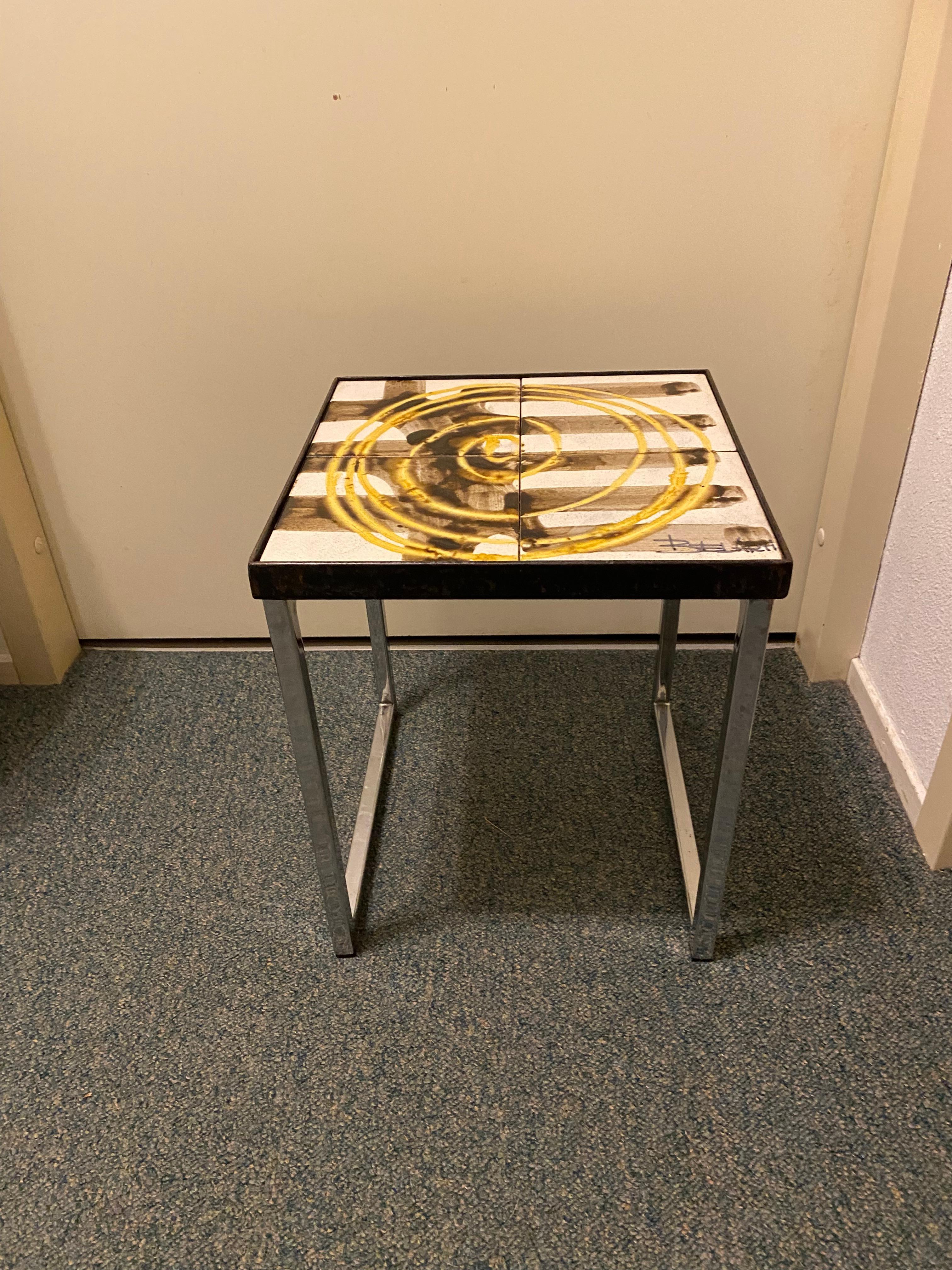 Mid-Century Modern coffee table tiles Belarti  For Sale 1
