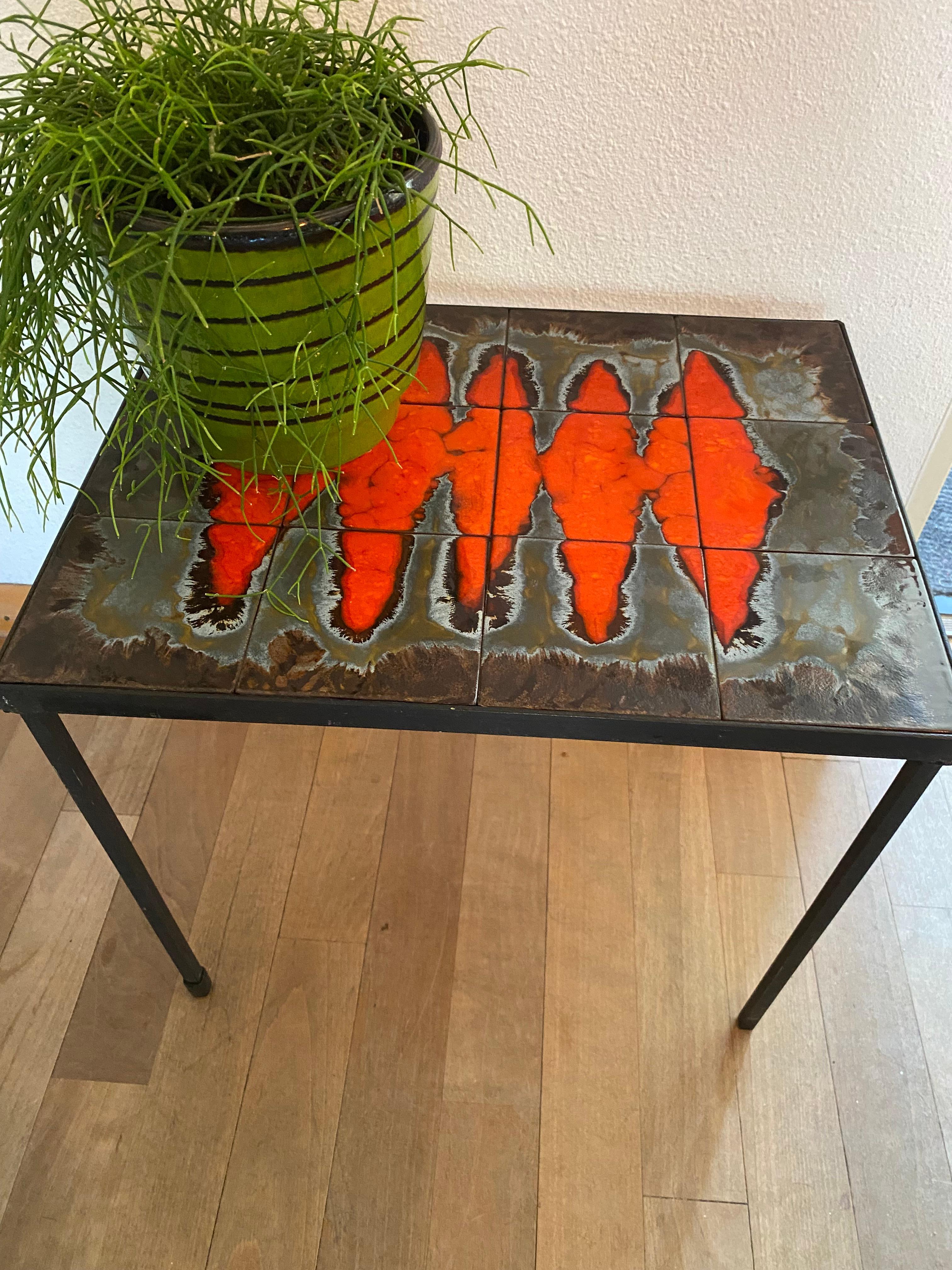 Mid-Century Modern coffee table tiles Belarti  For Sale 1