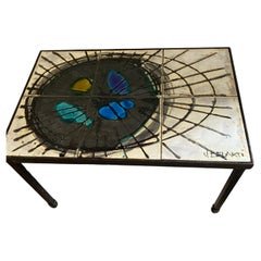 Vintage Mid-Century Modern coffee table tiles Belarti 