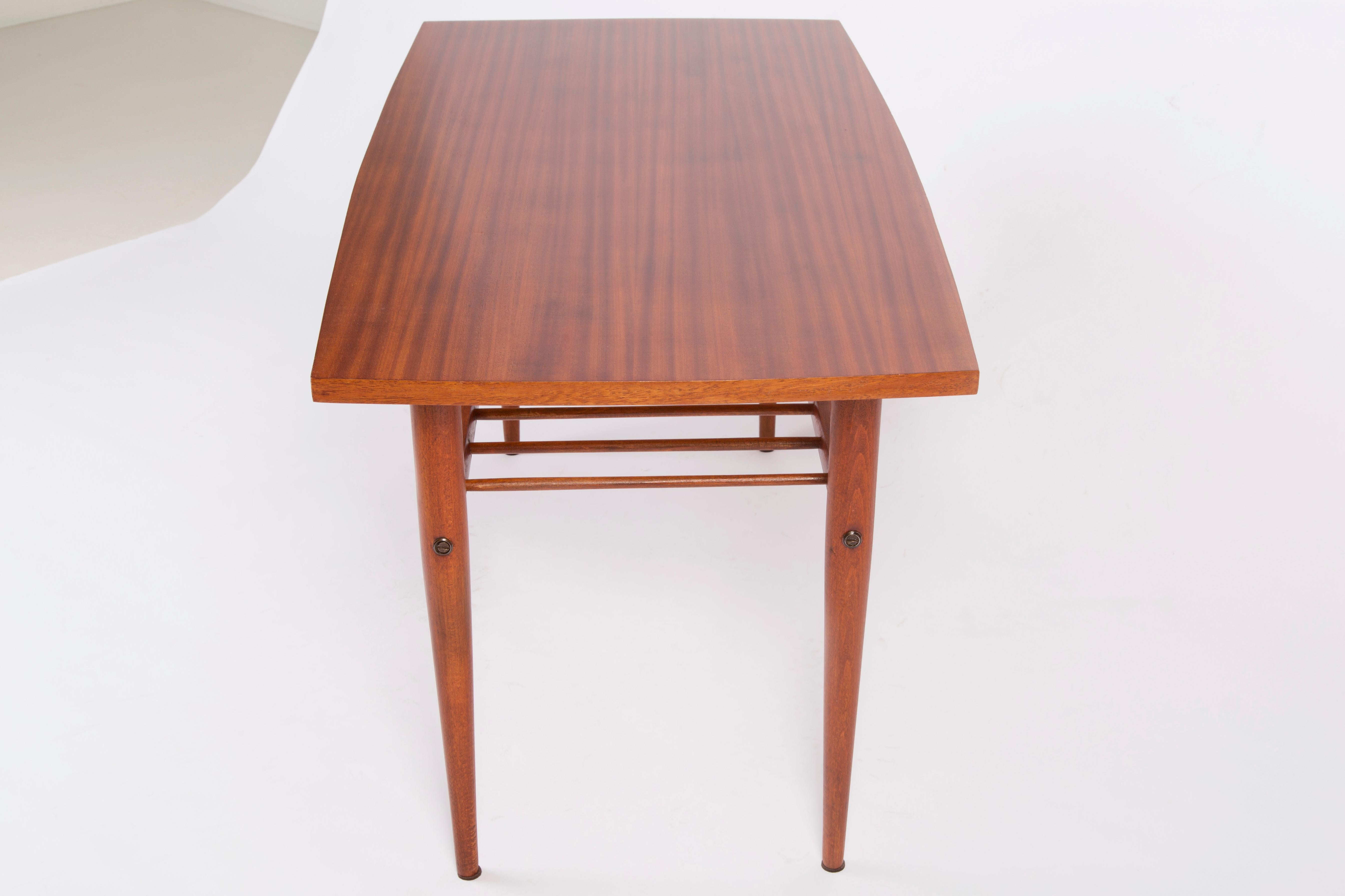 Mid-Century Modern Coffee Table, Vintage, Beechwood, Poland, 1960s For Sale 3