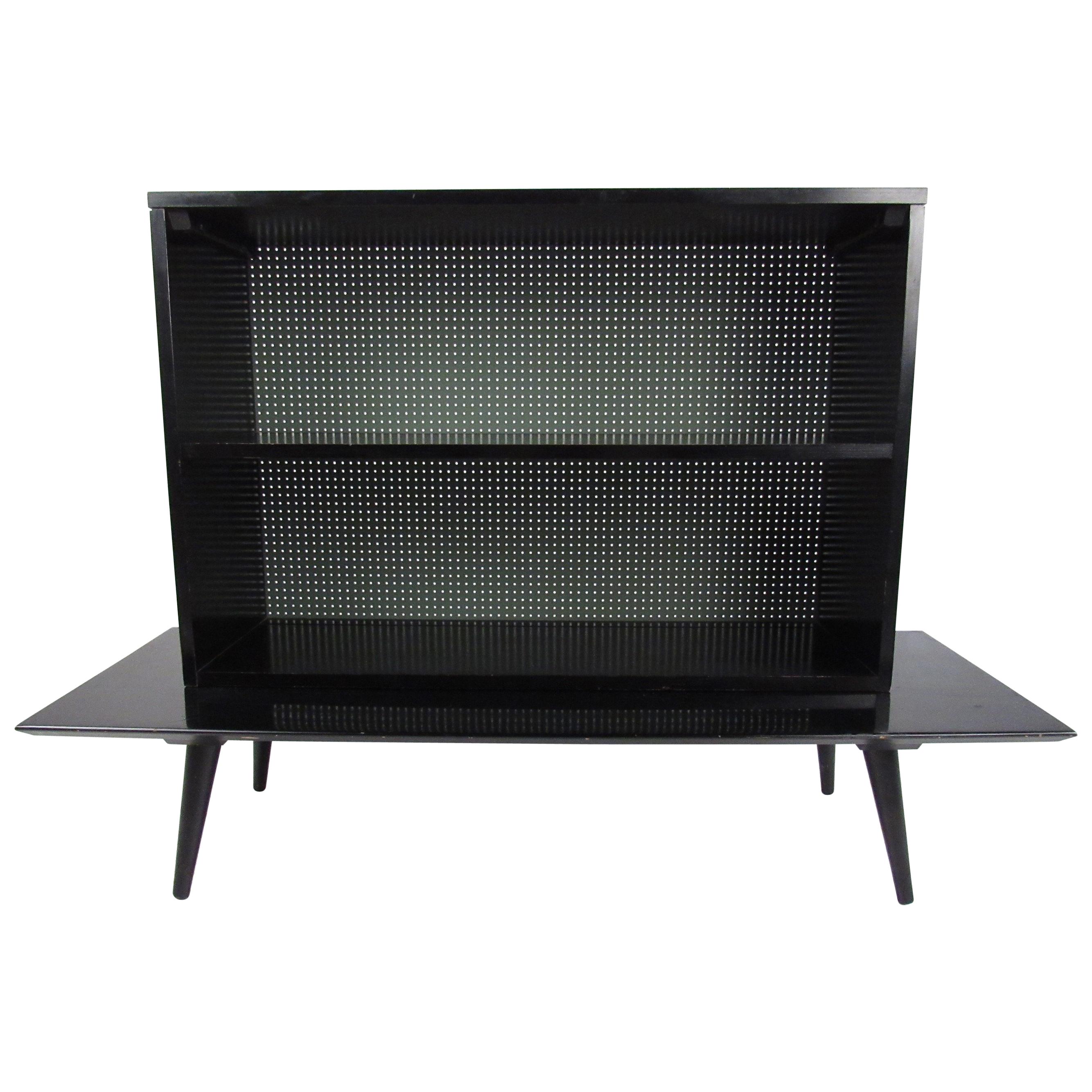 Mesa baja moderna de mediados de siglo con tapa de librería de Paul McCobb