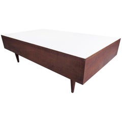 Vintage Mid-Century Modern Coffee Table with Drawers