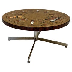 Mid-Century Modern Coffee Table with Tiles by Denisco, 1970s Mid-Century Modern Coffee Table with Tiles by Denisco, 1970s