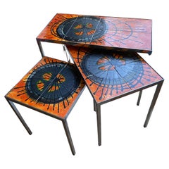 Mid-Century Modern coffee tables tiles Belarti (3 pcs)