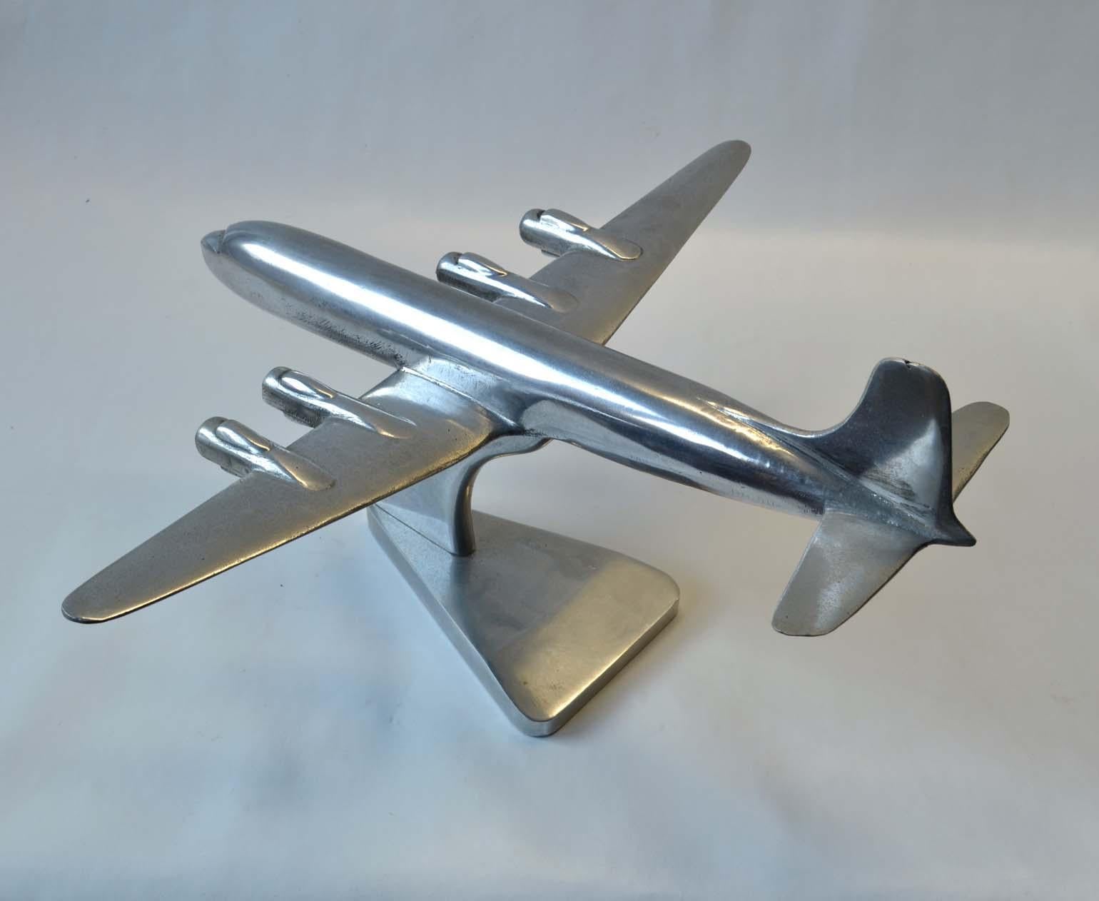 Late 20th Century Collection of Plane Model Sculptures in Aluminium, Chrome 