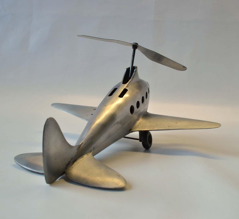 Collection of Plane Model Sculptures in Aluminium, Chrome  For Sale 5