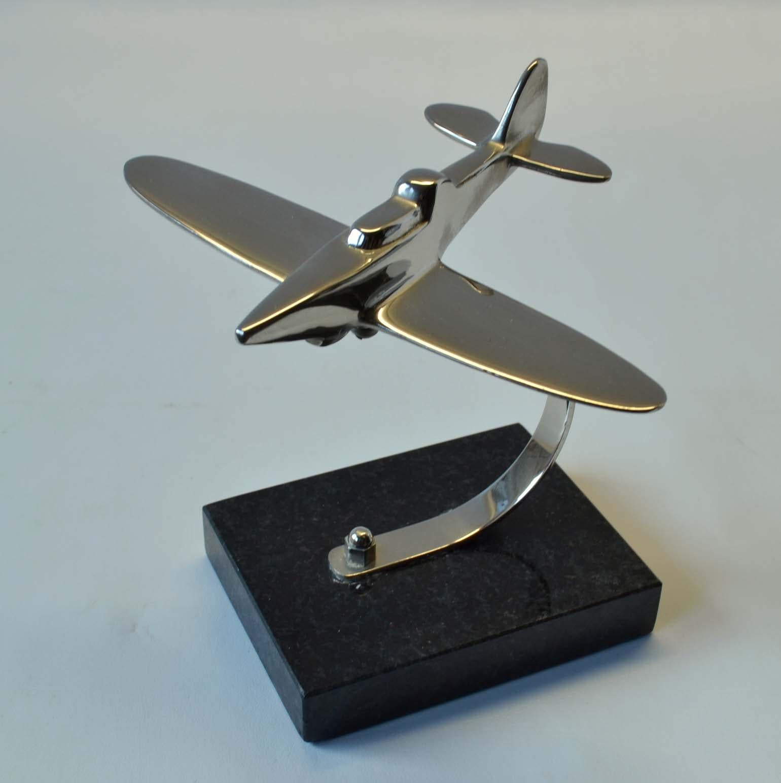 Collection of Plane Model Sculptures in Aluminium, Chrome  1