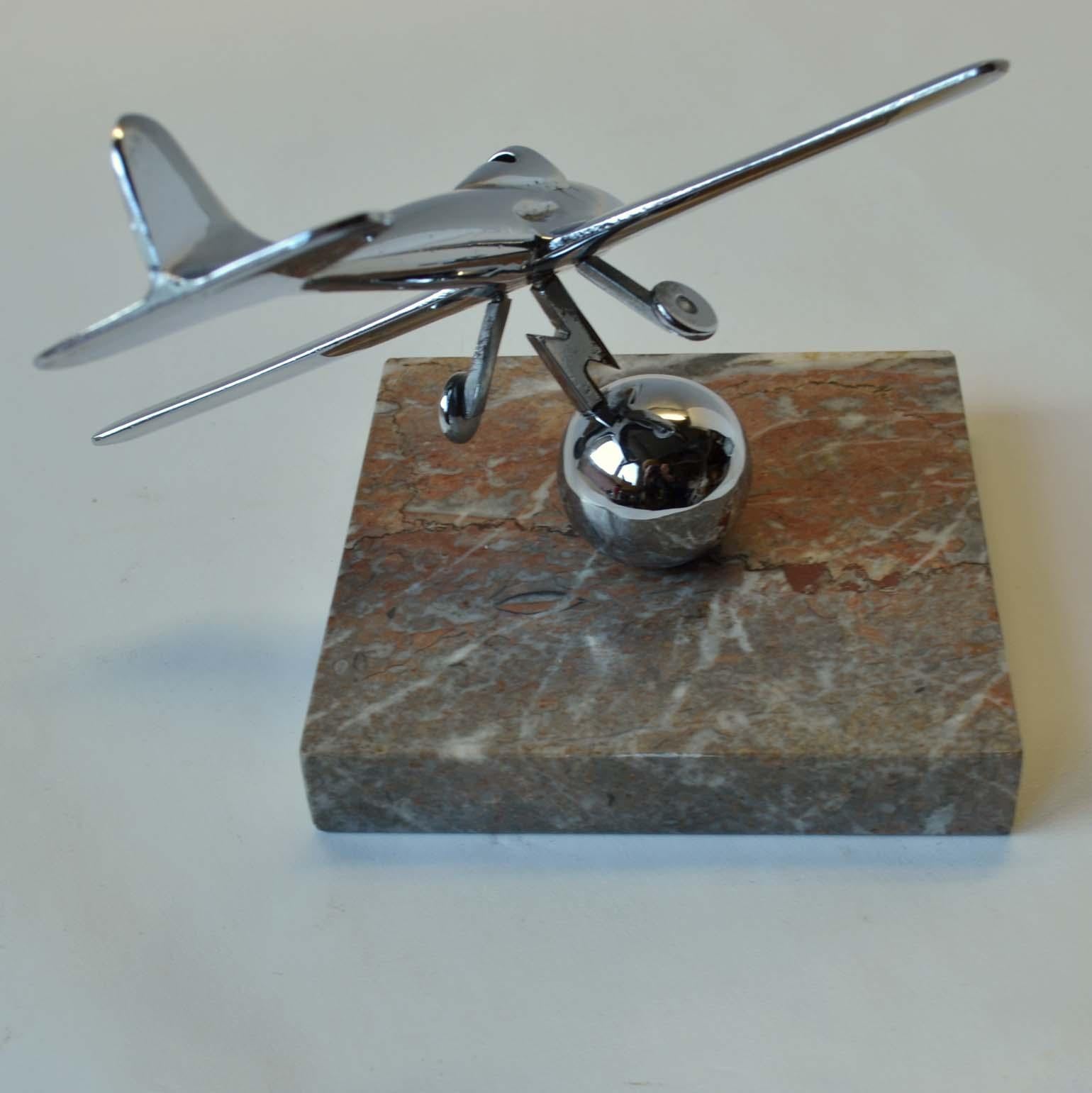 Collection of Plane Model Sculptures in Aluminium, Chrome  2