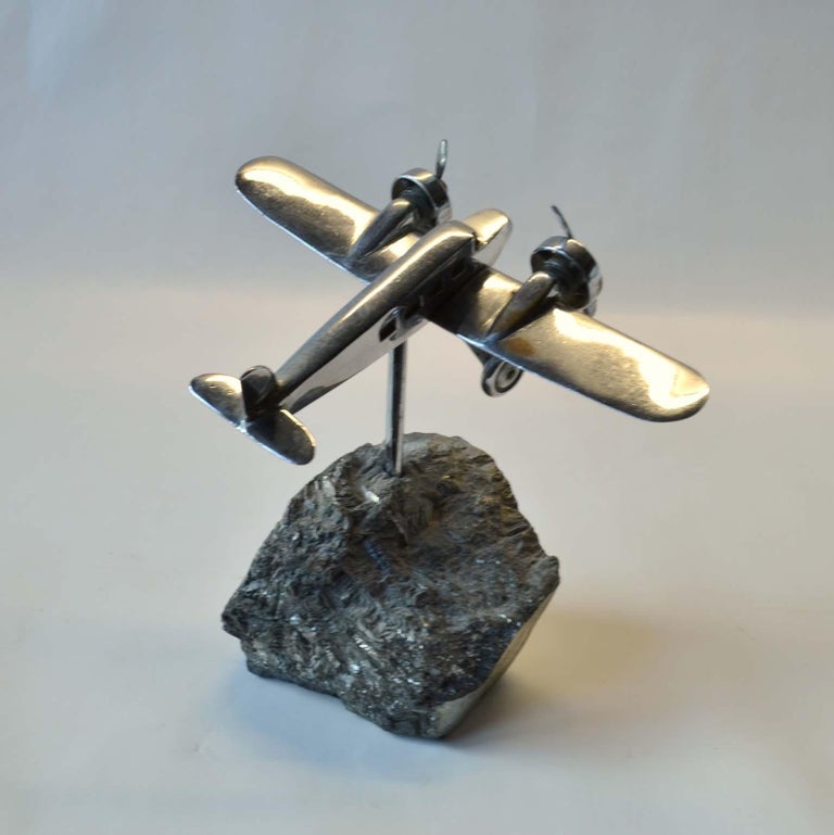 European Collection of Plane Model Sculptures in Aluminium, Chrome  For Sale