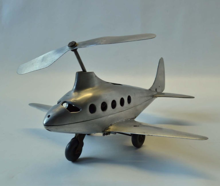 Collection of Plane Model Sculptures in Aluminium, Chrome  In Good Condition For Sale In London, GB