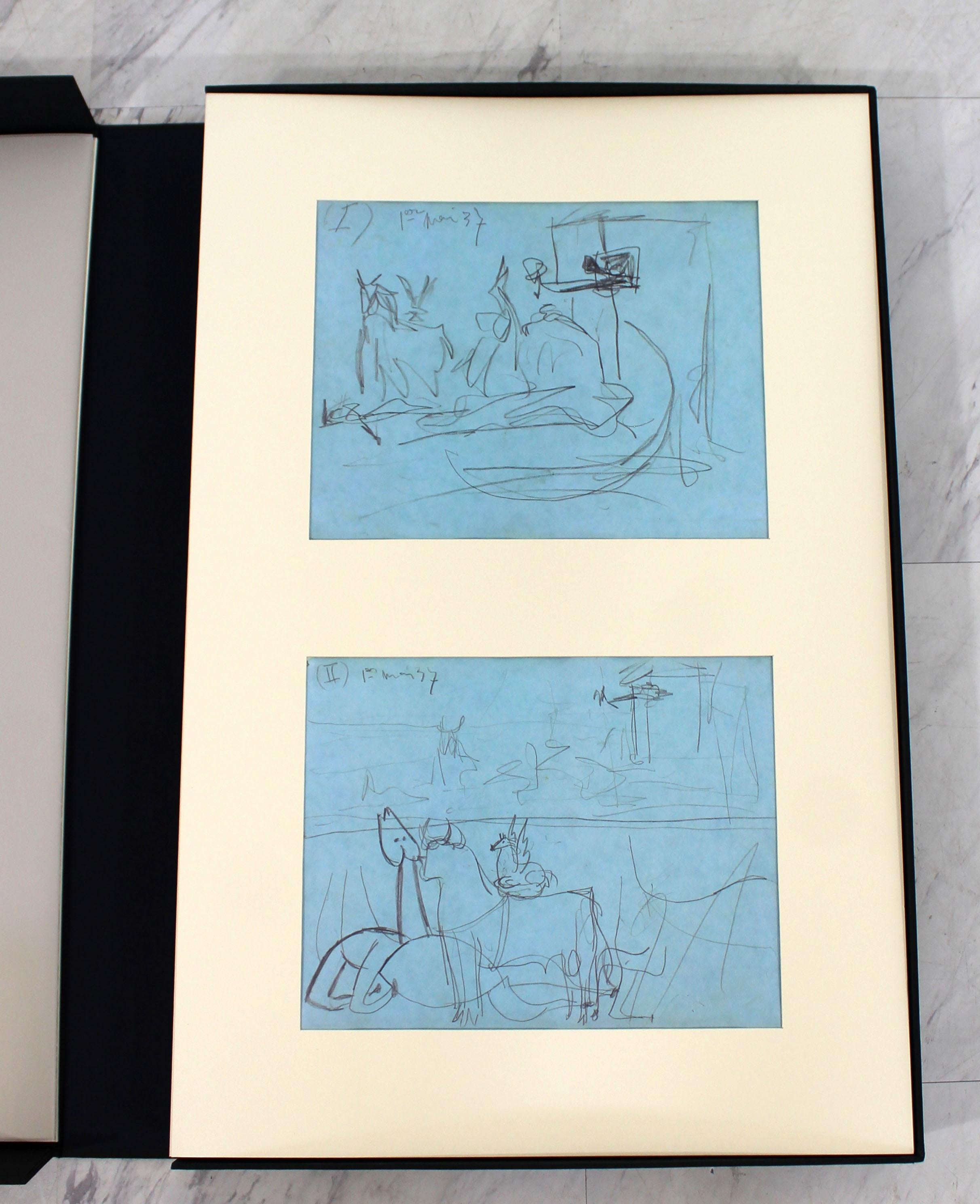 Mid-Century Modern The Moderns Modern Color Facsimiles of Picasso's 42 Preliminary Studies Guernica (en anglais)