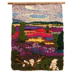 Mid Century Modern Colorful Tapestry, circa 1970