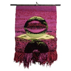 Mid Century Modern Colorful Tapestry, circa 1970