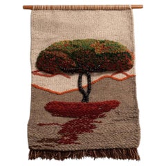 Mid Century Modern Colorful Tapestry, circa 1970