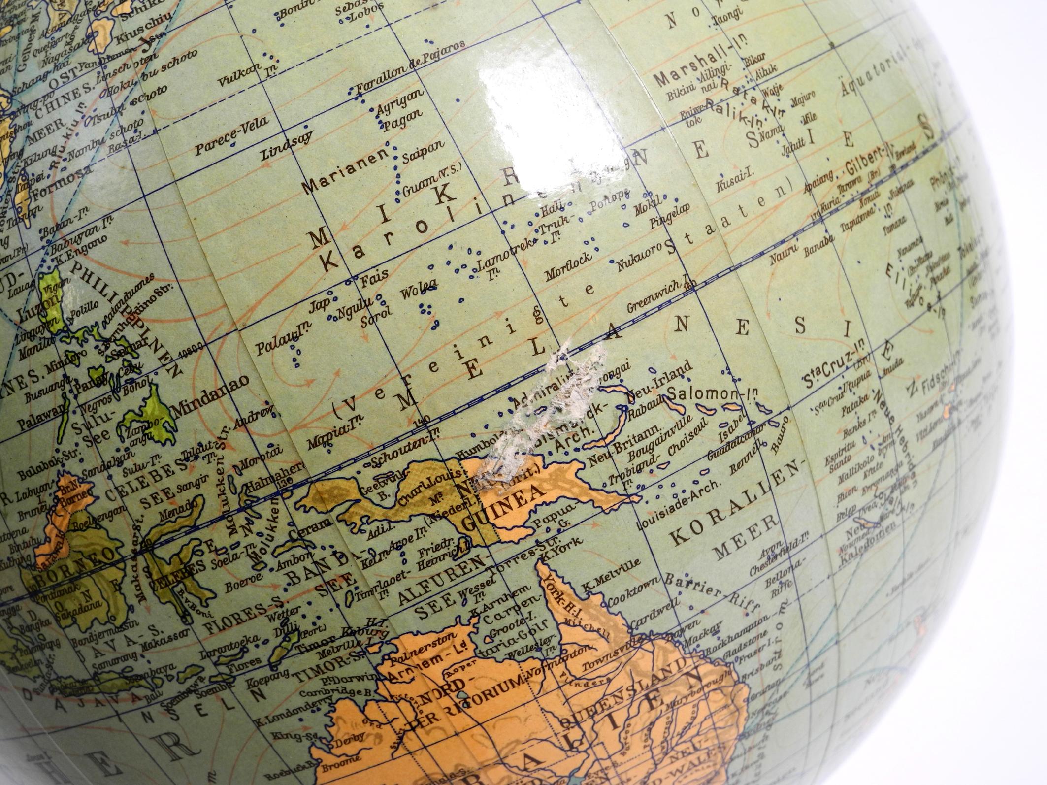 Columbus Earth globe von Columbus Verlag Paul Oestergaard, Moderne der Mitte des Jahrhunderts  im Angebot 4