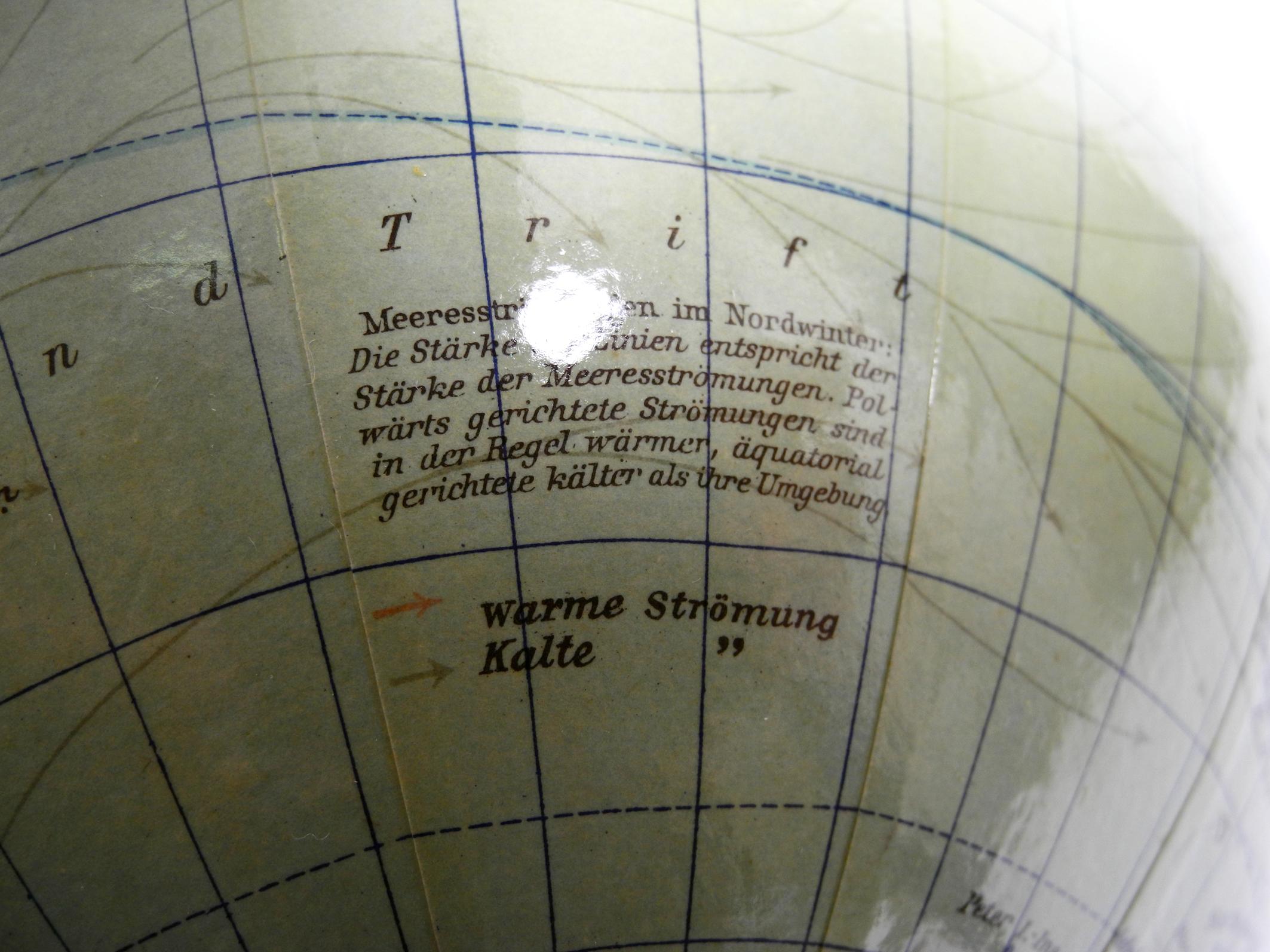 Mid Century Modern Columbus Earth globe by Columbus Verlag Paul Oestergaard  For Sale 6