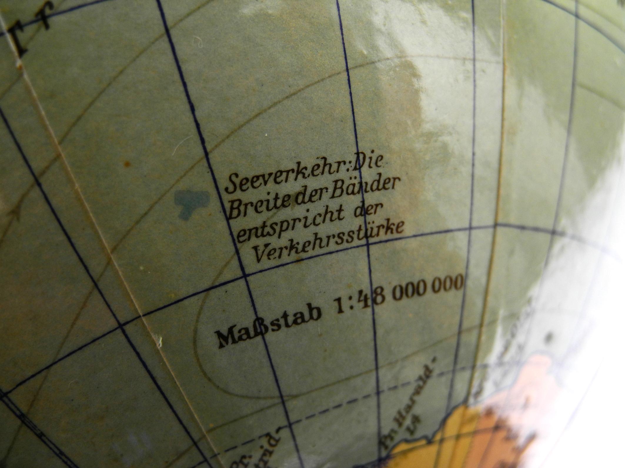Columbus Earth globe von Columbus Verlag Paul Oestergaard, Moderne der Mitte des Jahrhunderts  im Angebot 2