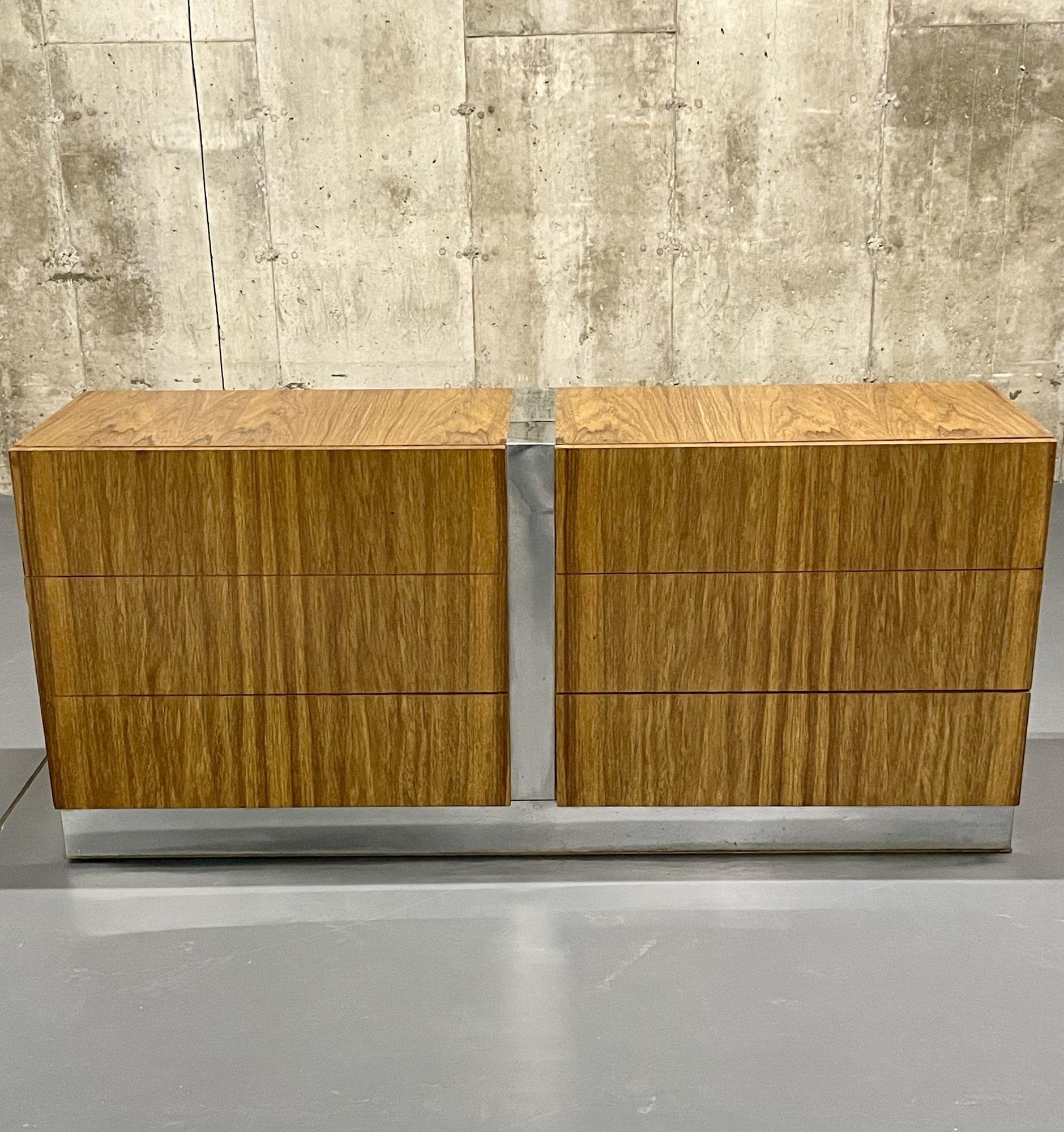 Mid-Century Modern Commode, Nightstand, Chest, Milo Baughman, T. Coggin, Walnut, In Good Condition In Stamford, CT