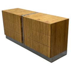 Mid-Century Modern Commode, Nightstand, Chest, Milo Baughman, T. Coggin, Walnut,