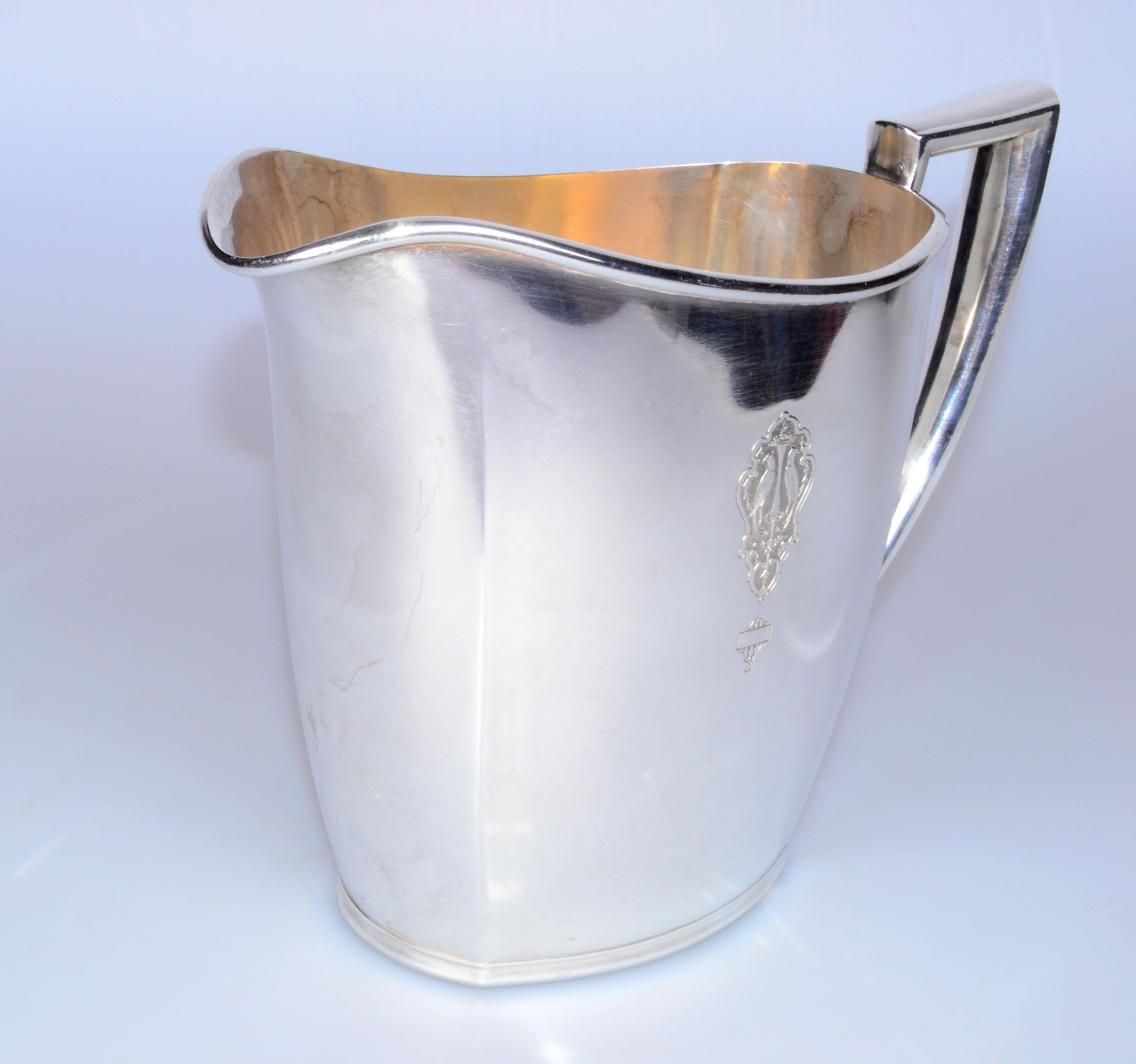 silver plate pitcher