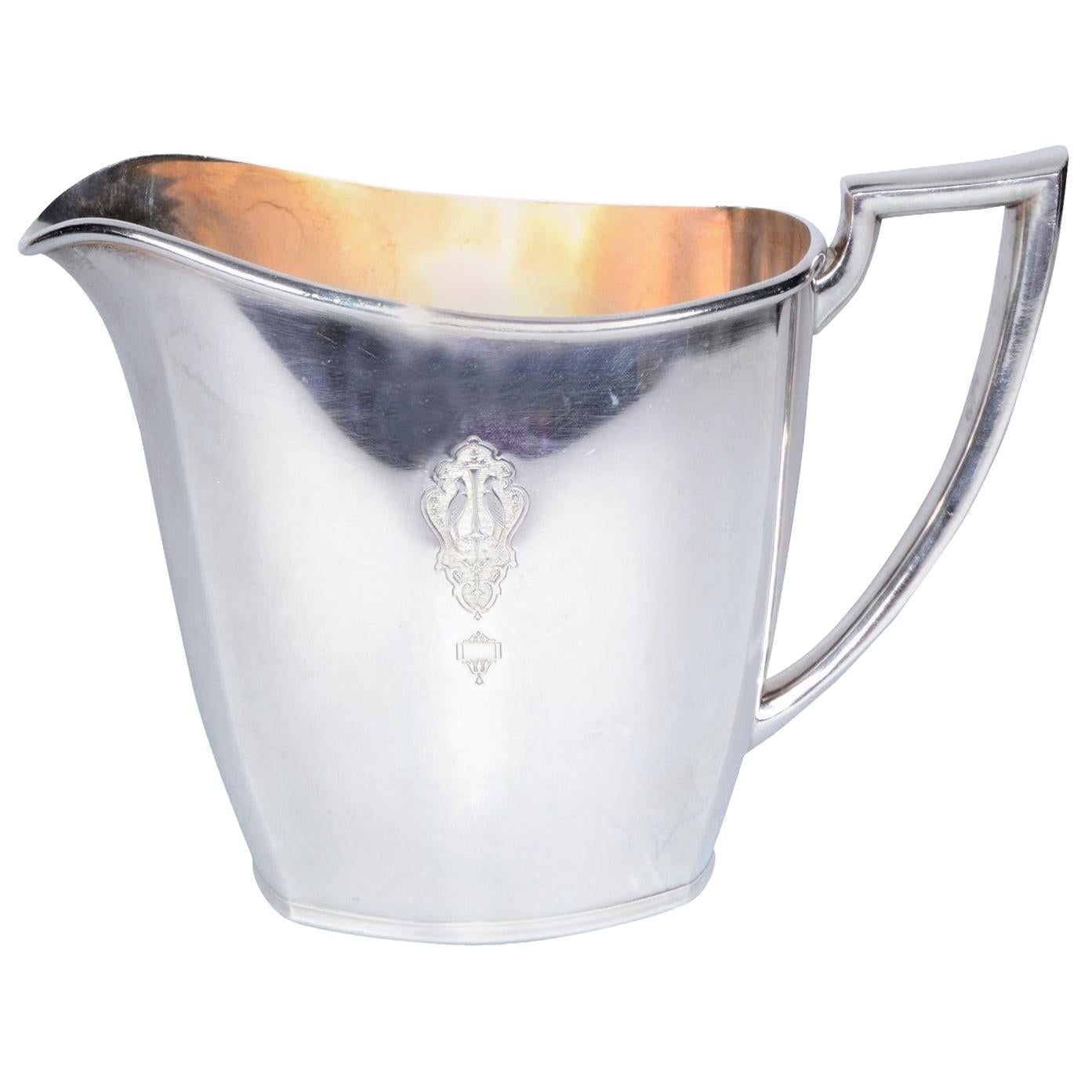 Mid-Century Modern Community Silver Plate Water Pitcher, America