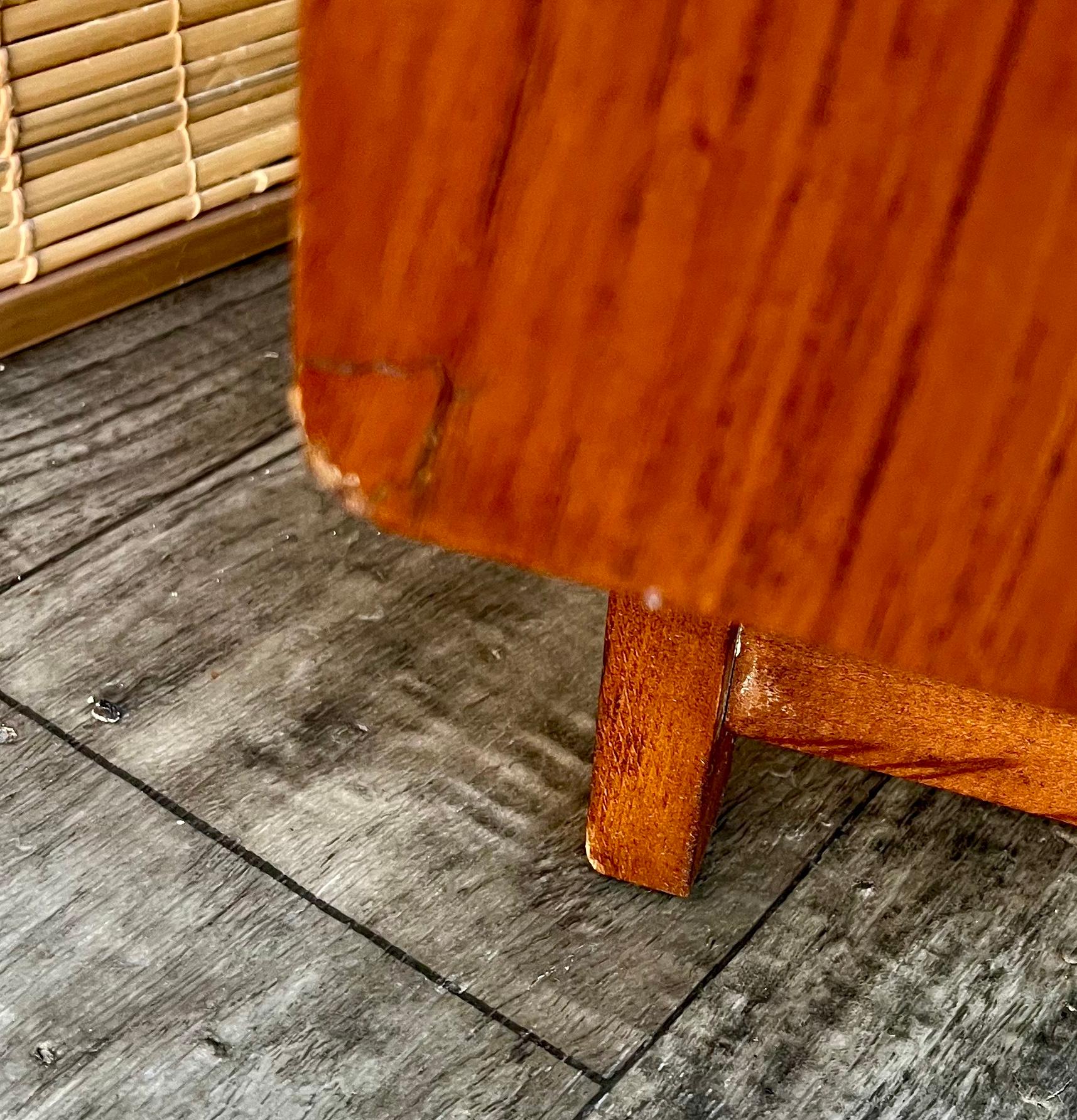 Mid Century Modern Compact Drop Down Secretary Desk . Circa 1960s For Sale 11