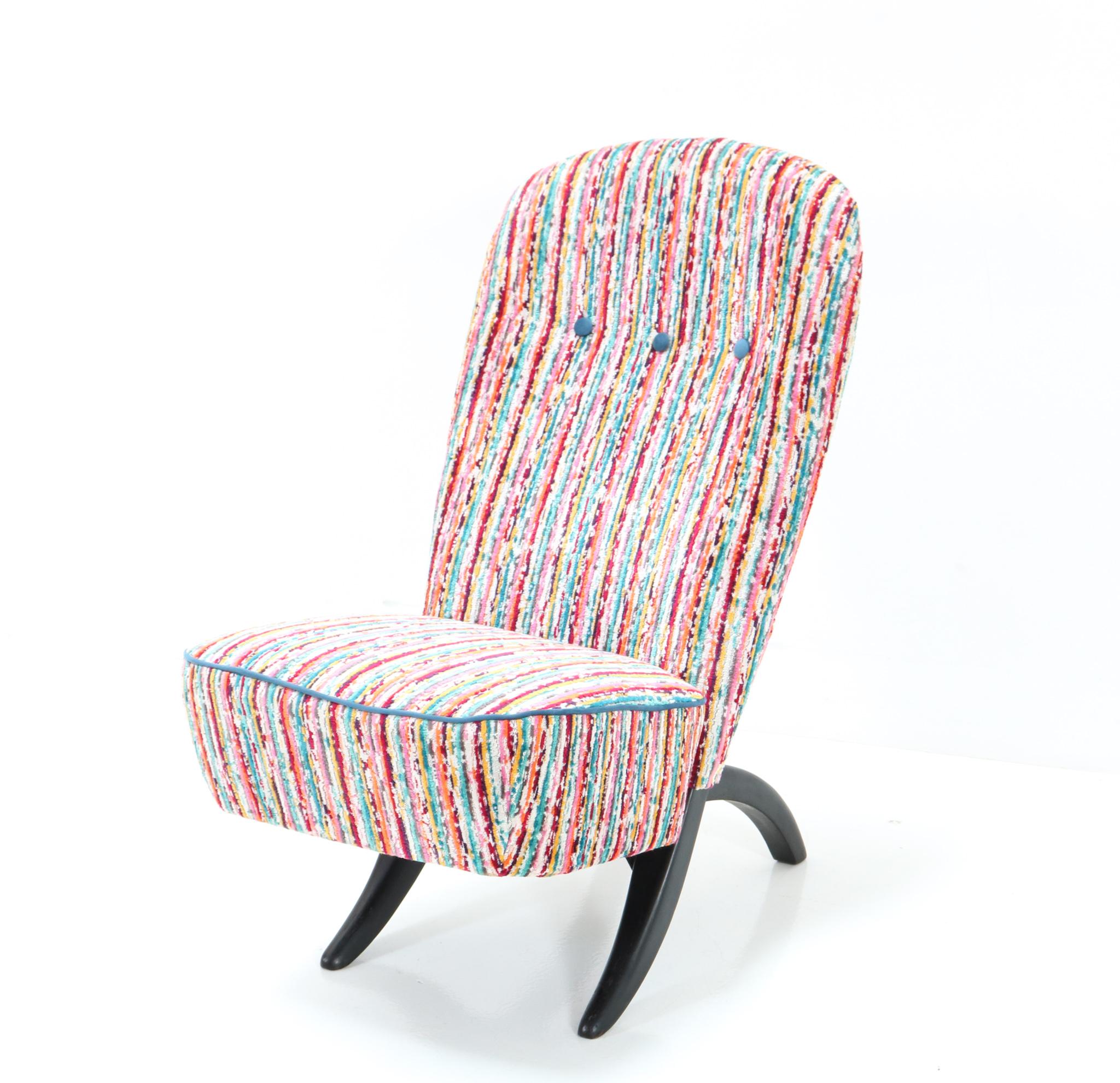 Fabric Mid-Century Modern Congo Lounge Chair by Theo Ruth for Artifort, 1950s