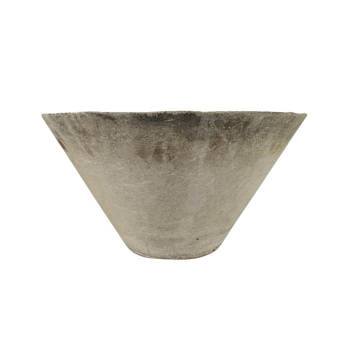 Swiss Mid-Century Modern Conical Shaped Planter by Willy Guhl for Eternit For Sale