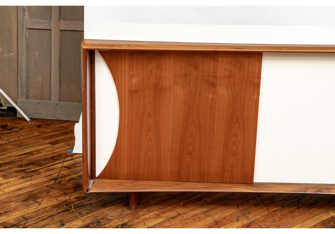 Wood Mid Century Modern Console Cabinet - Restoration Project For Sale