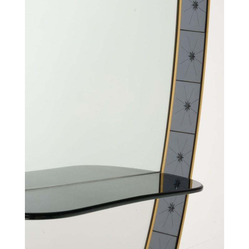 Italian Mid-Century Modern Console Mirror by Cristal Arte, c.1960s For Sale