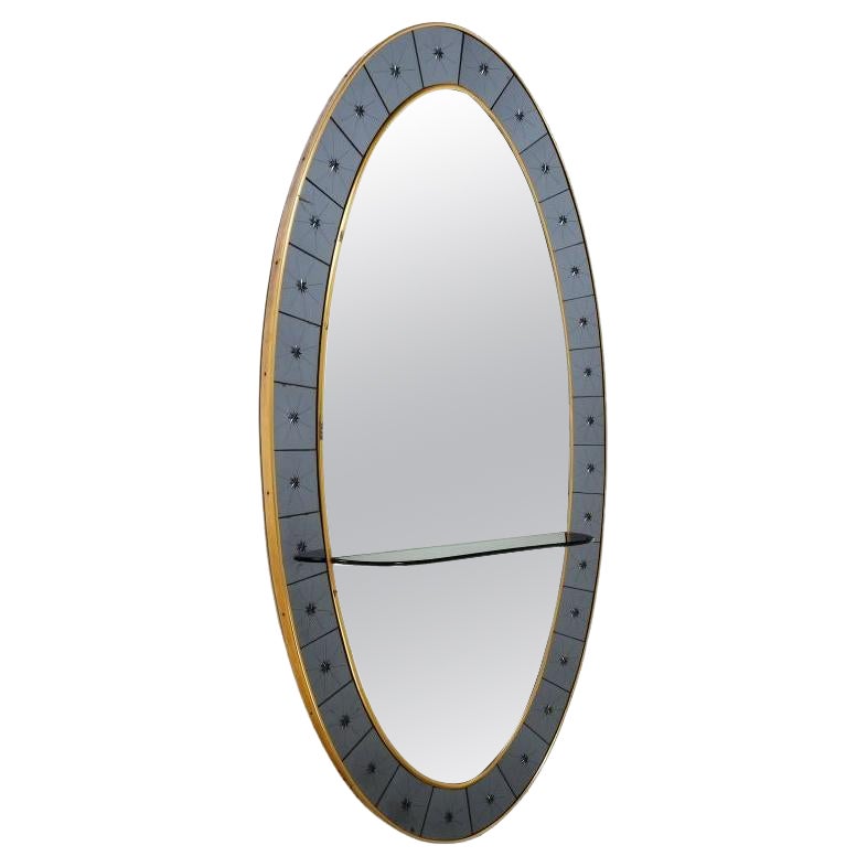 Mid-Century Modern Console Mirror by Cristal Arte, c.1960s