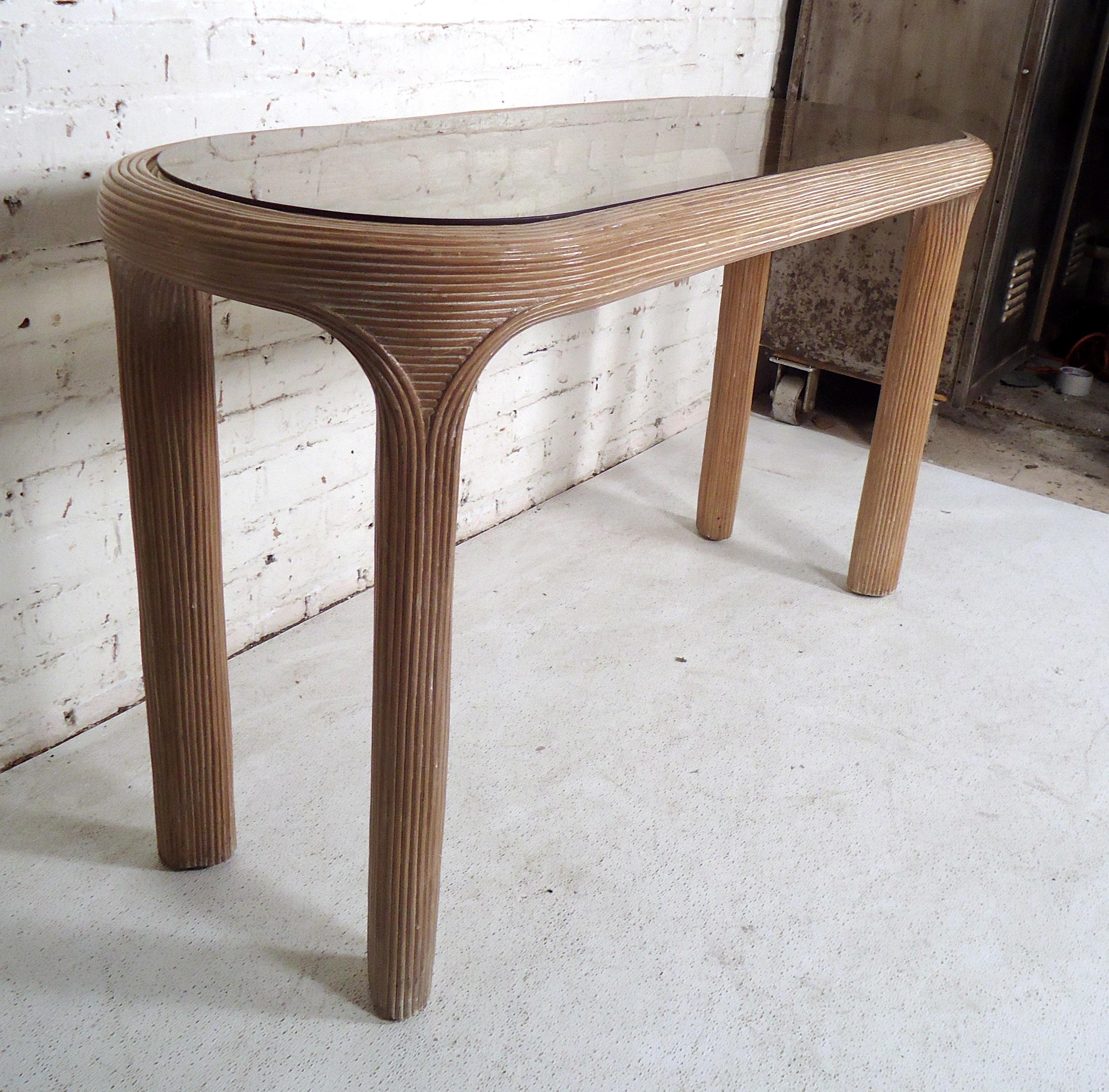 mid century modern console table