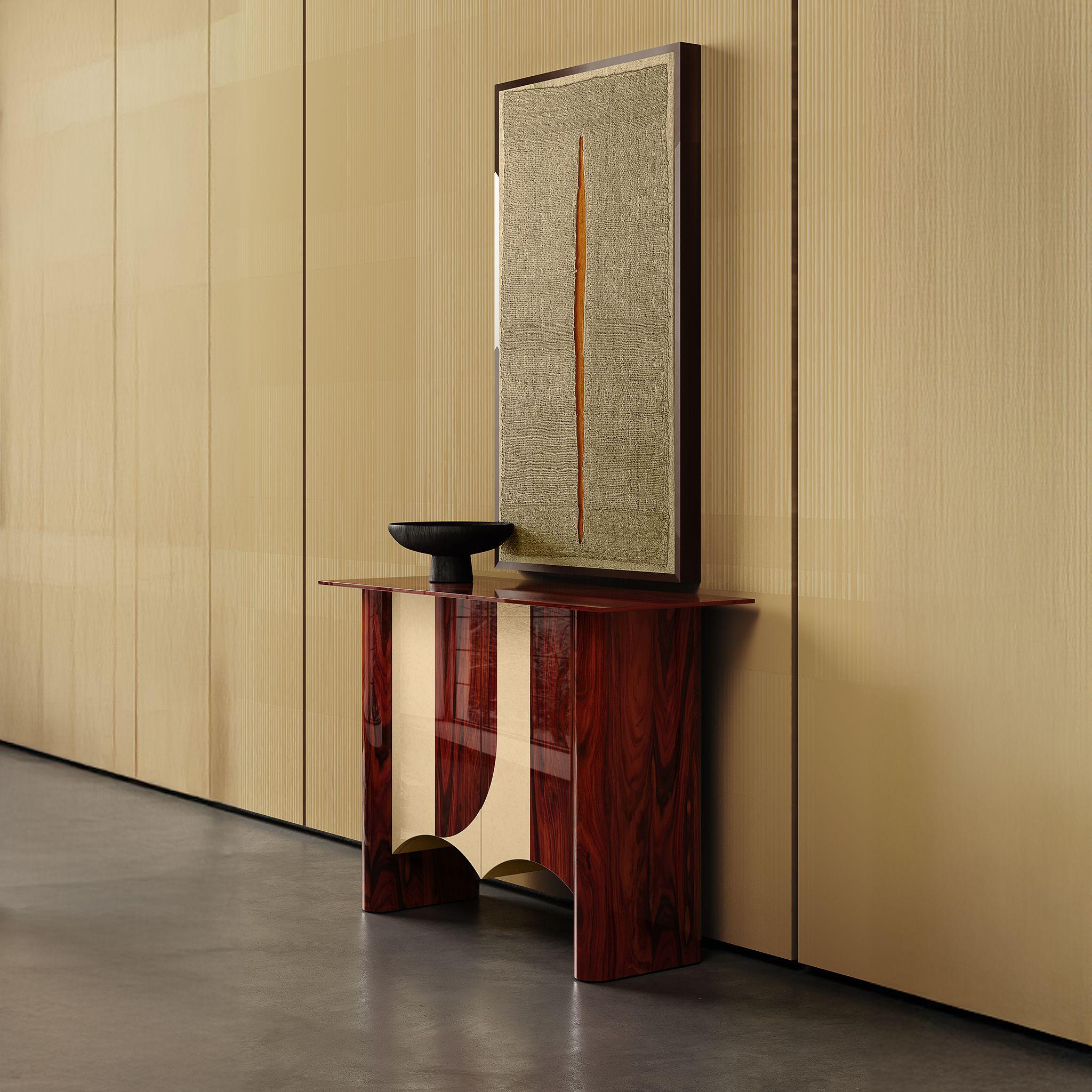 Tavola Consolle Moderna Mid-Century Wood Wood Wood Wood Wood Wood Due Porte in vendita 1