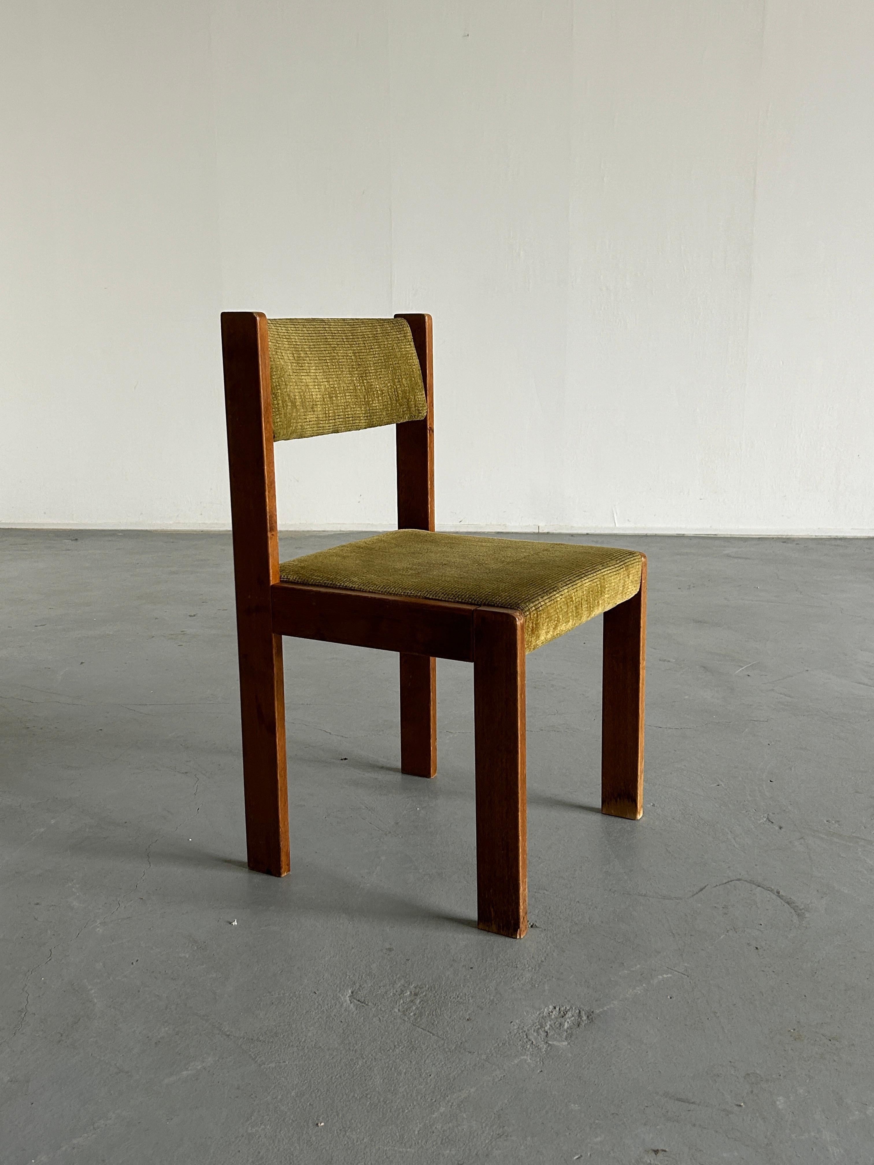 Mid-Century Modern Chaise de salle à manger constructiviste moderne du milieu du siècle dernier par Wiesner Hager, Autriche, années 1960 en vente
