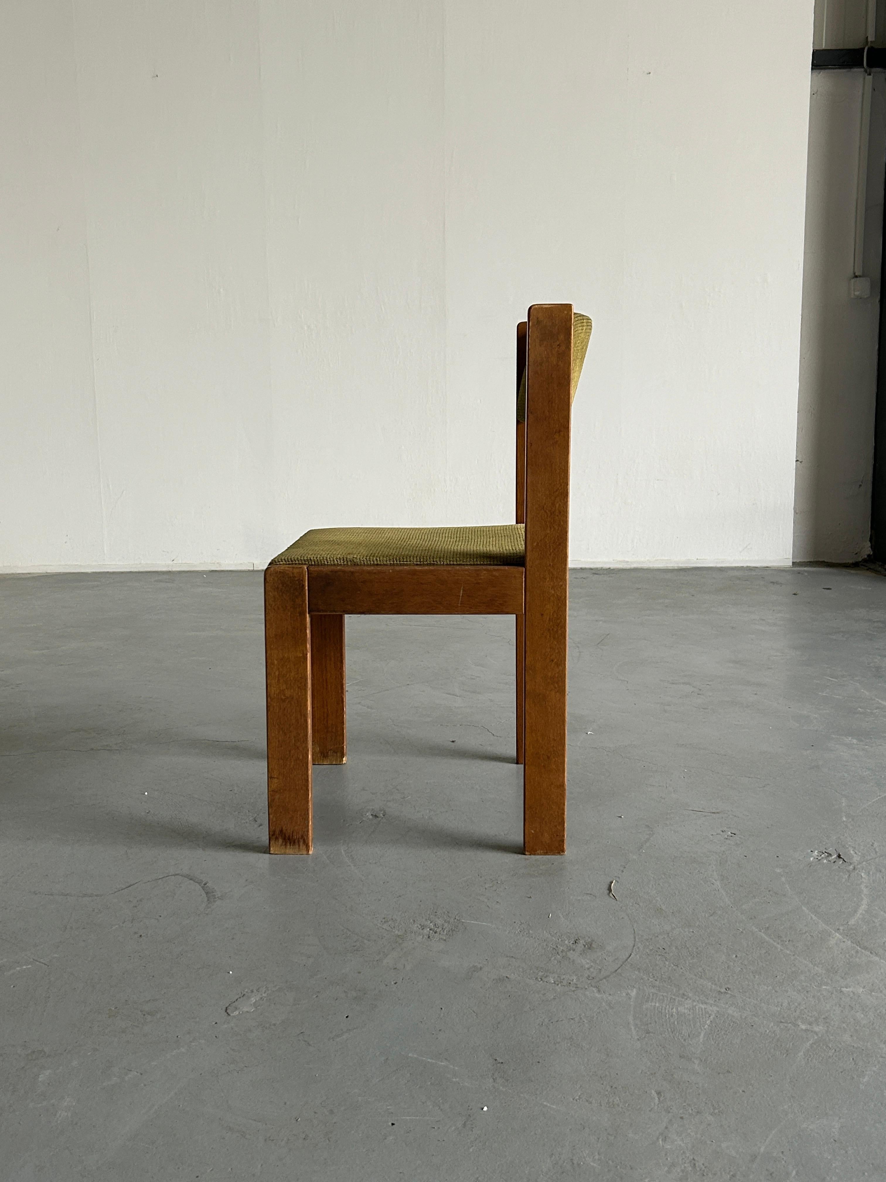 Upholstery Mid-Century Modern Constructivist Dining Chair by Wiesner Hager, 1960s Austria