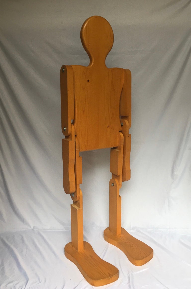 Mid-Century Modern Contemporary Sculptural Folk Pop Art Figure Side End Table For Sale 1