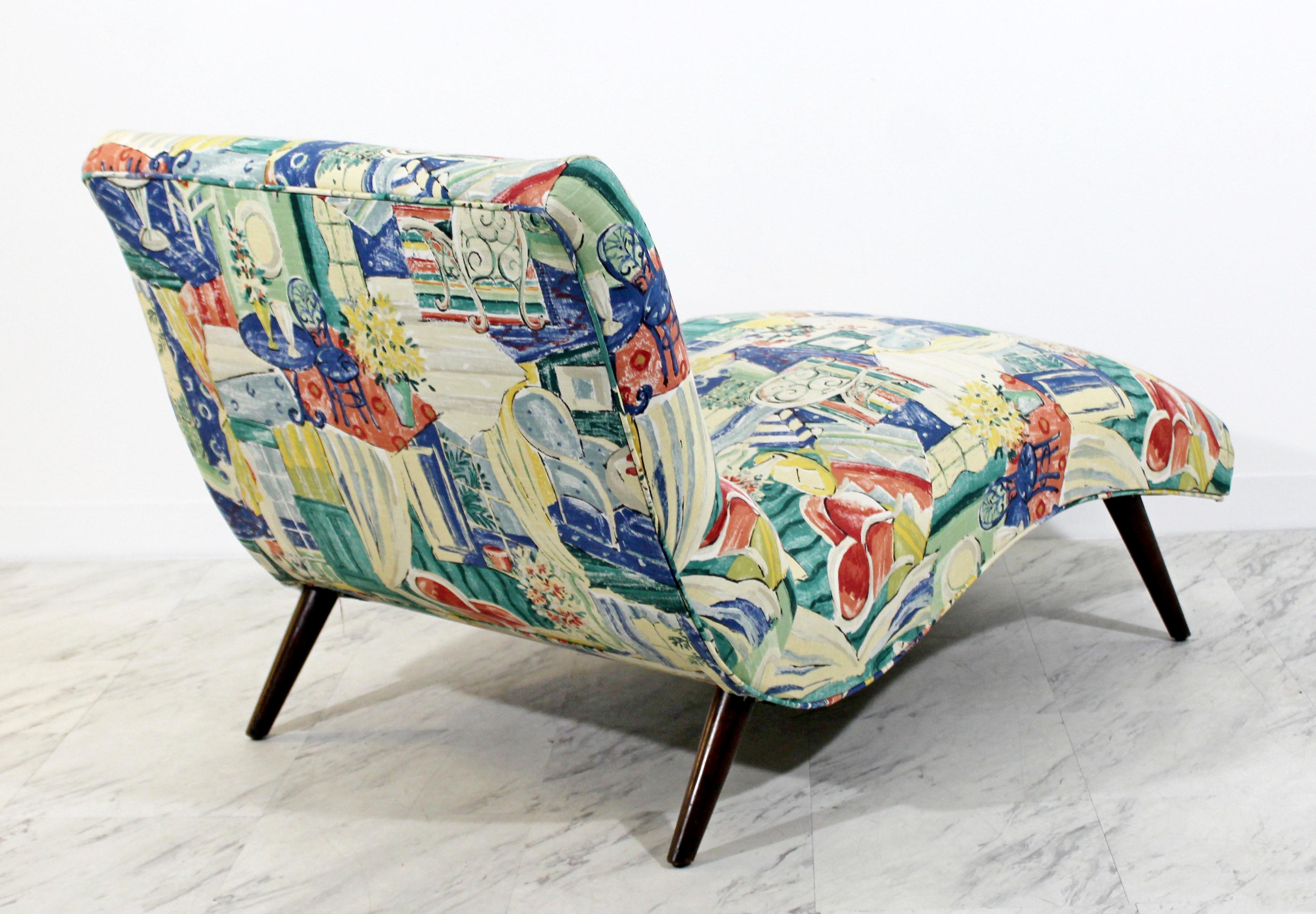 American Mid-Century Modern Contour Wave Chaise Lounge Chair by Adrian Pearsall, 1950s