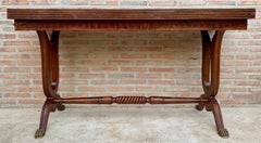 Mid-Century Modern Convertible Dining Table with Bronze Claw Legs, 1950s