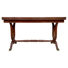 Mid-Century Modern Convertible Dining Table with Bronze Claw Legs, 1950s