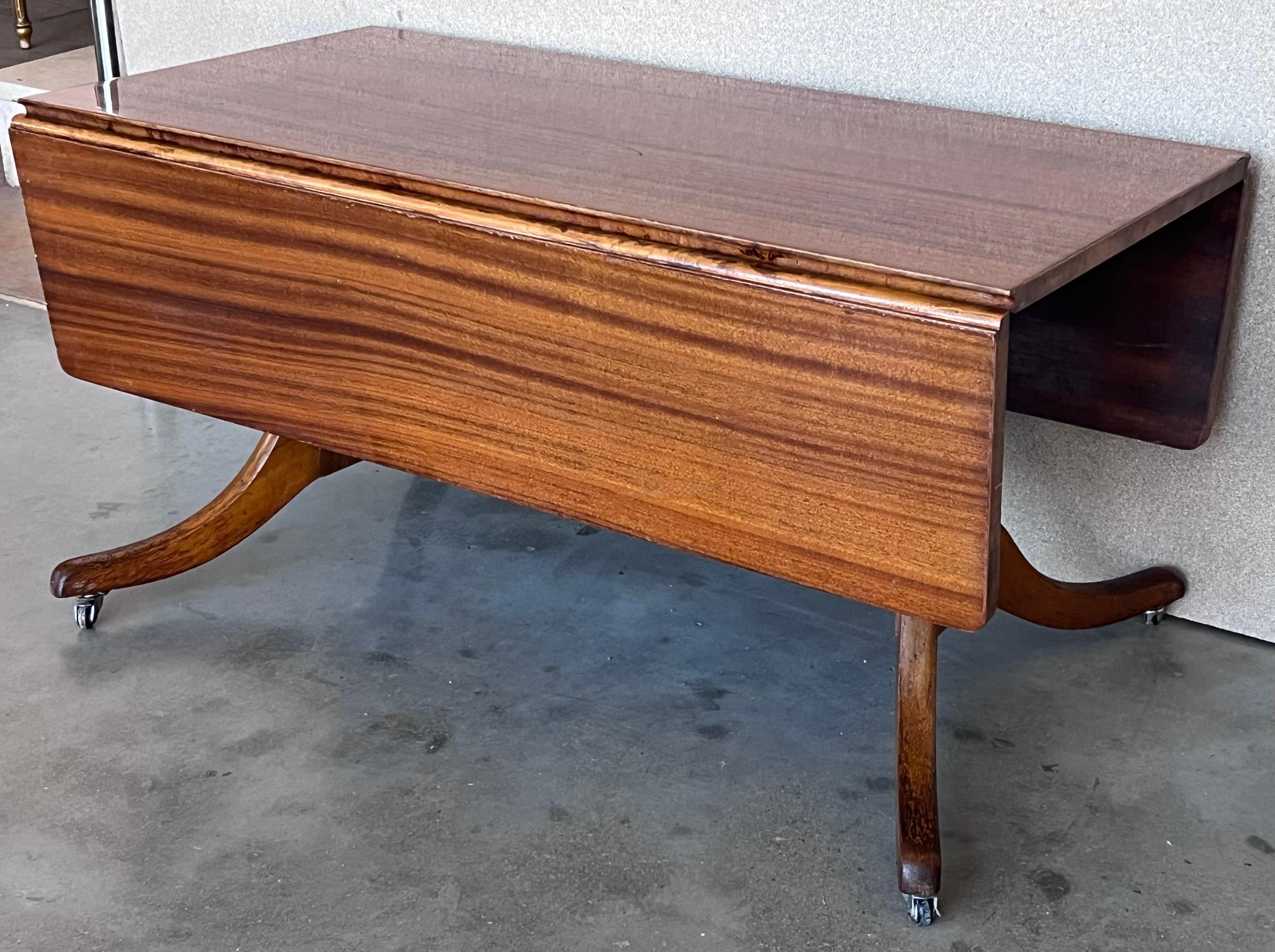 Mid Century Modern Convertible Liftable Coffee Dining Table im Zustand „Gut“ im Angebot in Miami, FL