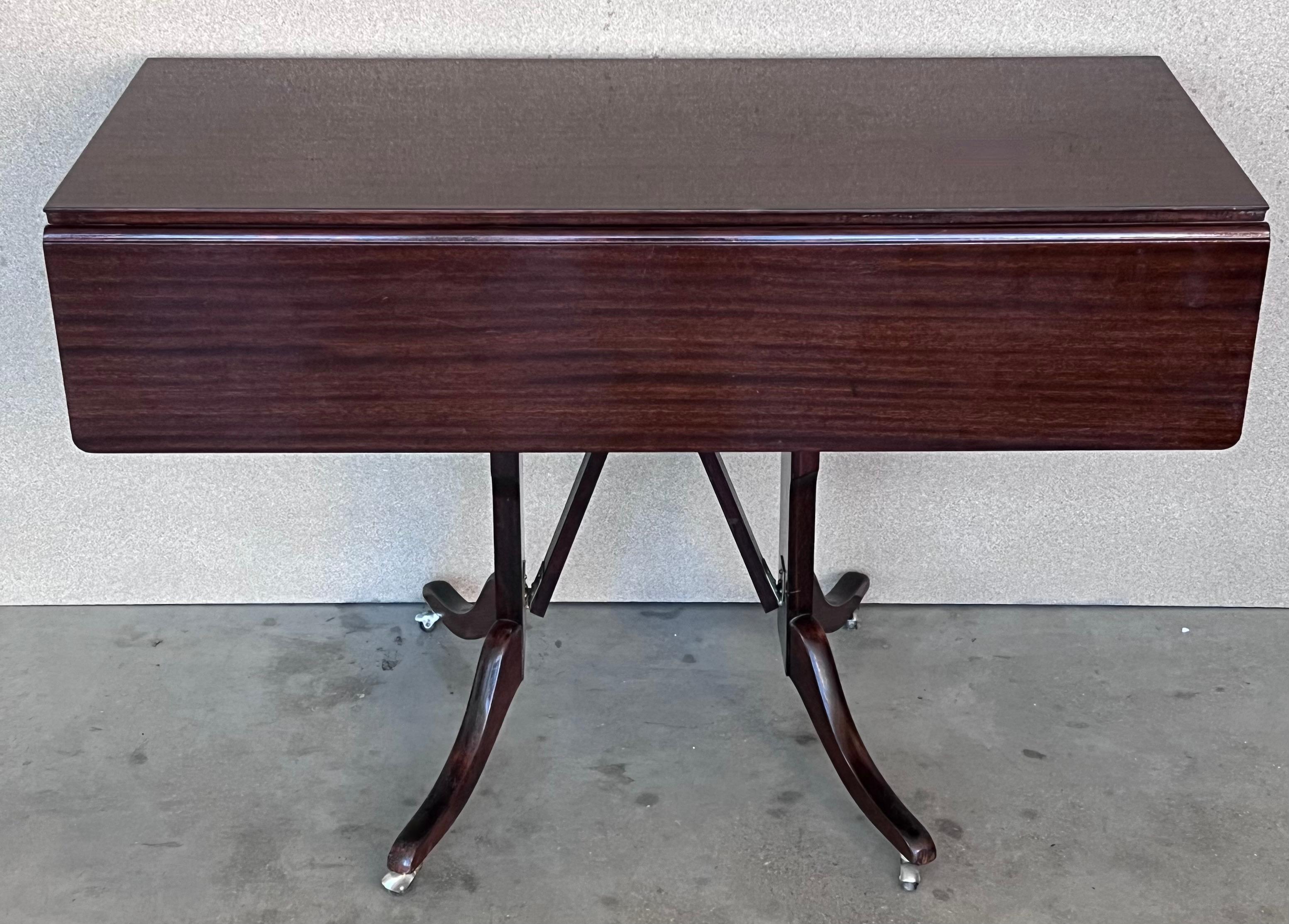 20th Century Mid Century Modern Convertible Liftable Coffee Dining Table For Sale