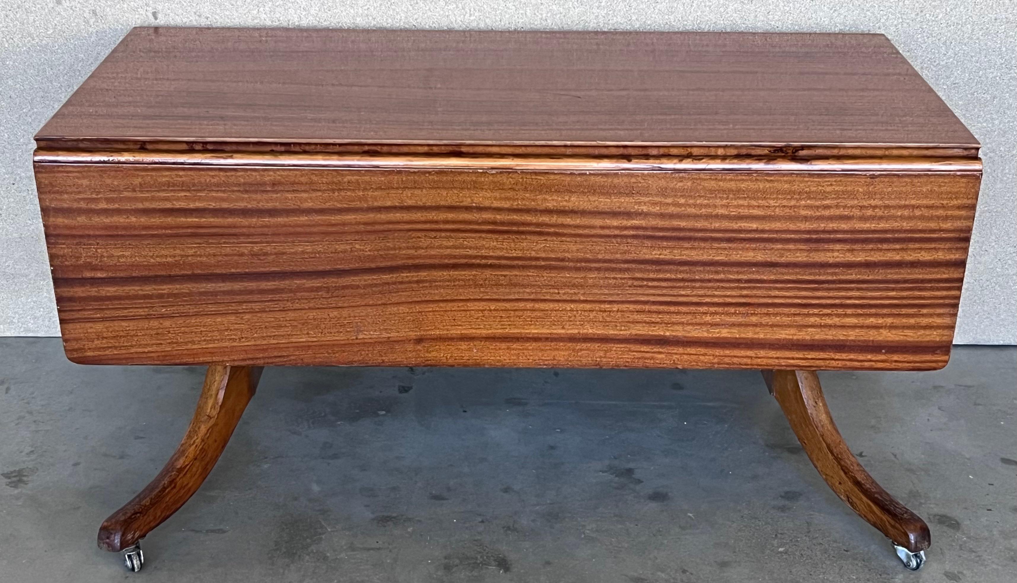 Mid-Century Modern Convertible Liftable Coffee Dining Table In Good Condition For Sale In Miami, FL