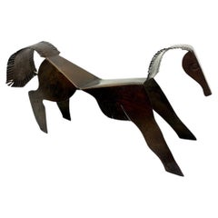 Mid-Century Modern Copper Horse Figurine 
