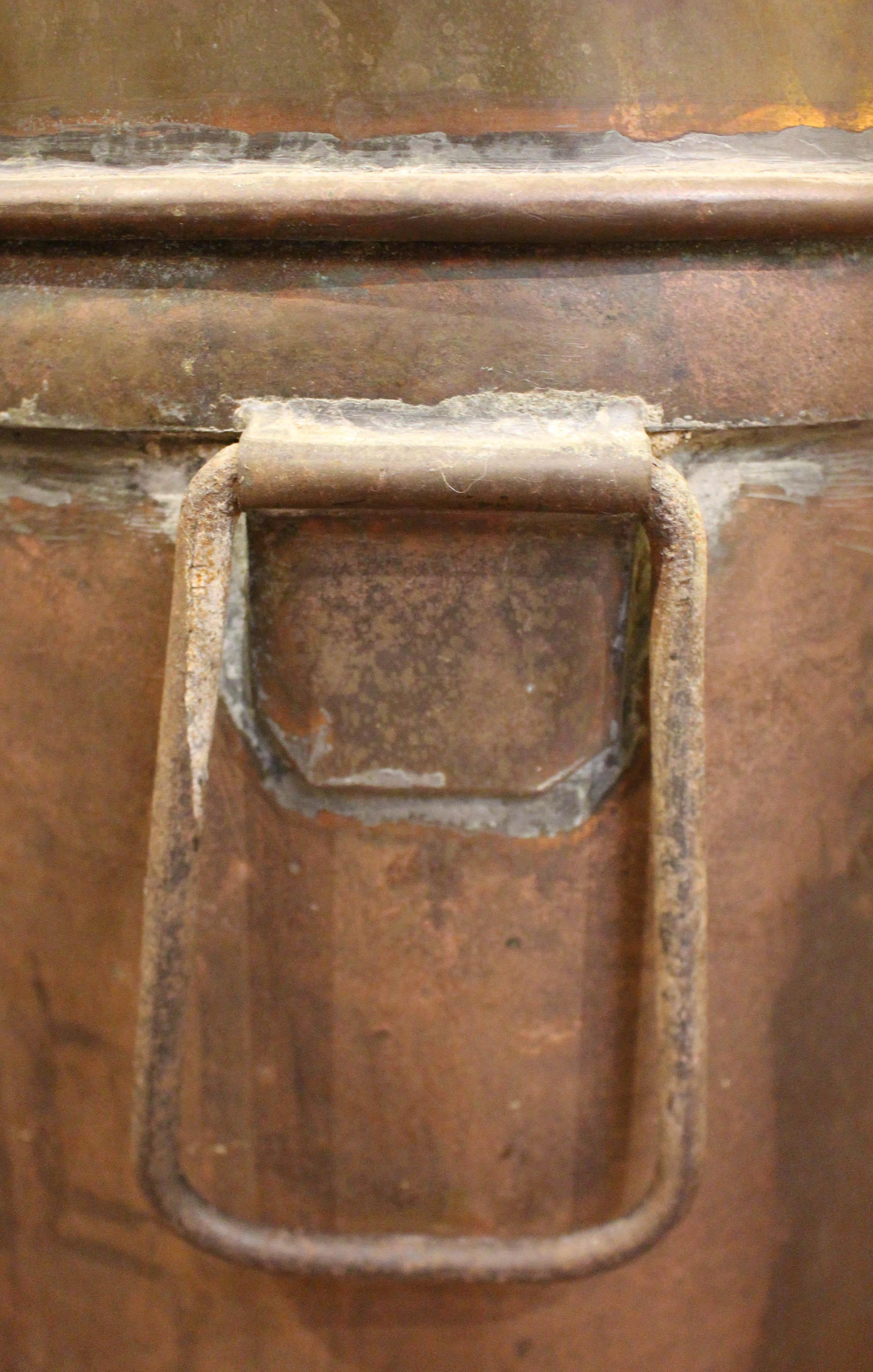 Mid-Century Modern Copper Log Holder 4