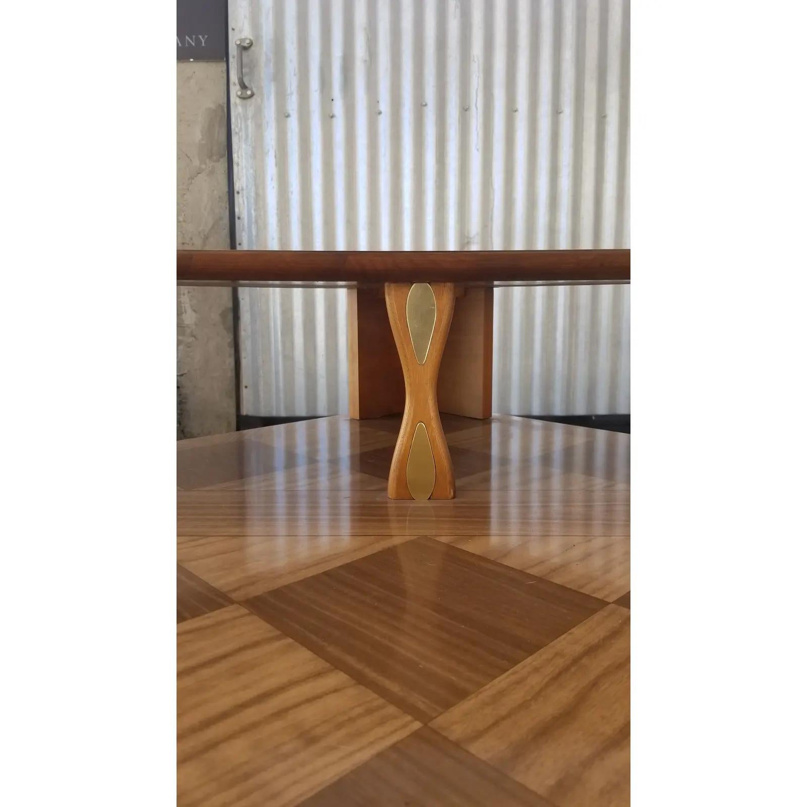 Wood Mid-Century Modern Corner Tables by Lane Furniture, a Pair