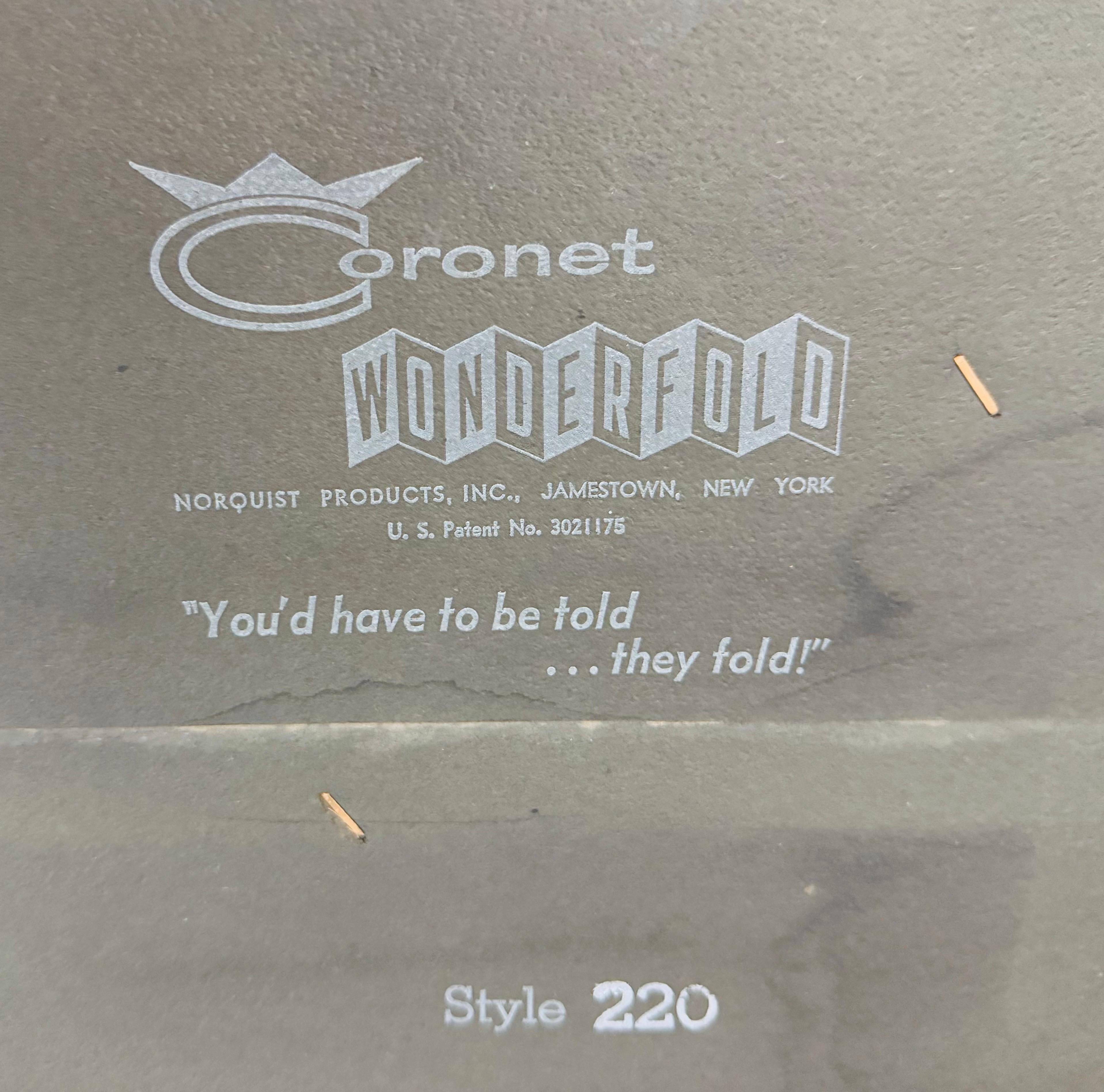 Mid-Century Modern Coronet Walnut Folding Dining Chairs - Set of 6 2