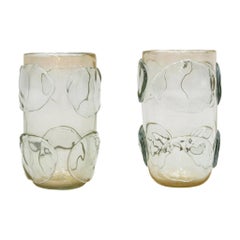 Paire de vases Costantini en verre de Murano, italiens, mi-siècle moderne