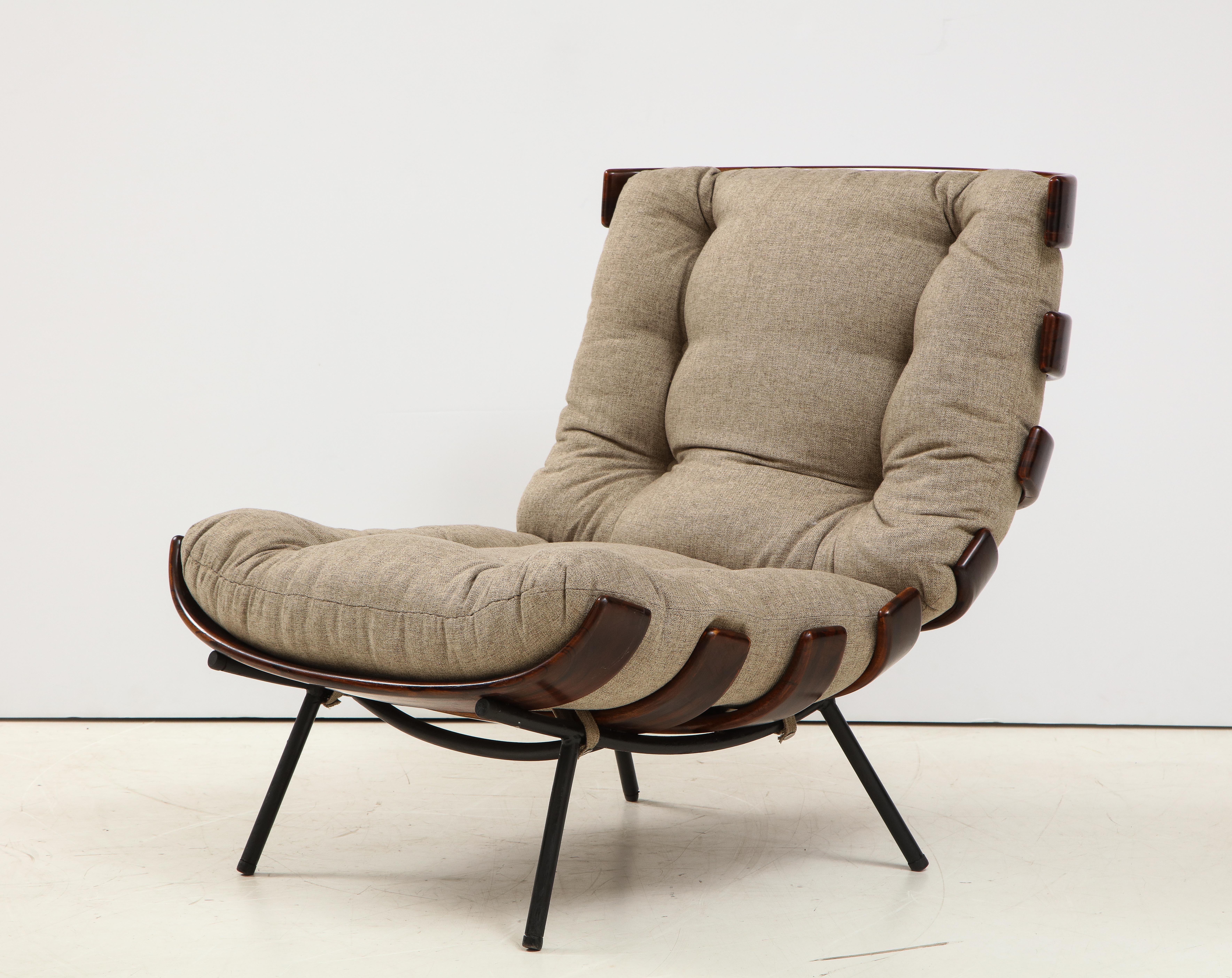 Mid-Century Modern Costela Lounge Chair by Carlo Hauner and Martin Eisler, 1950s 5