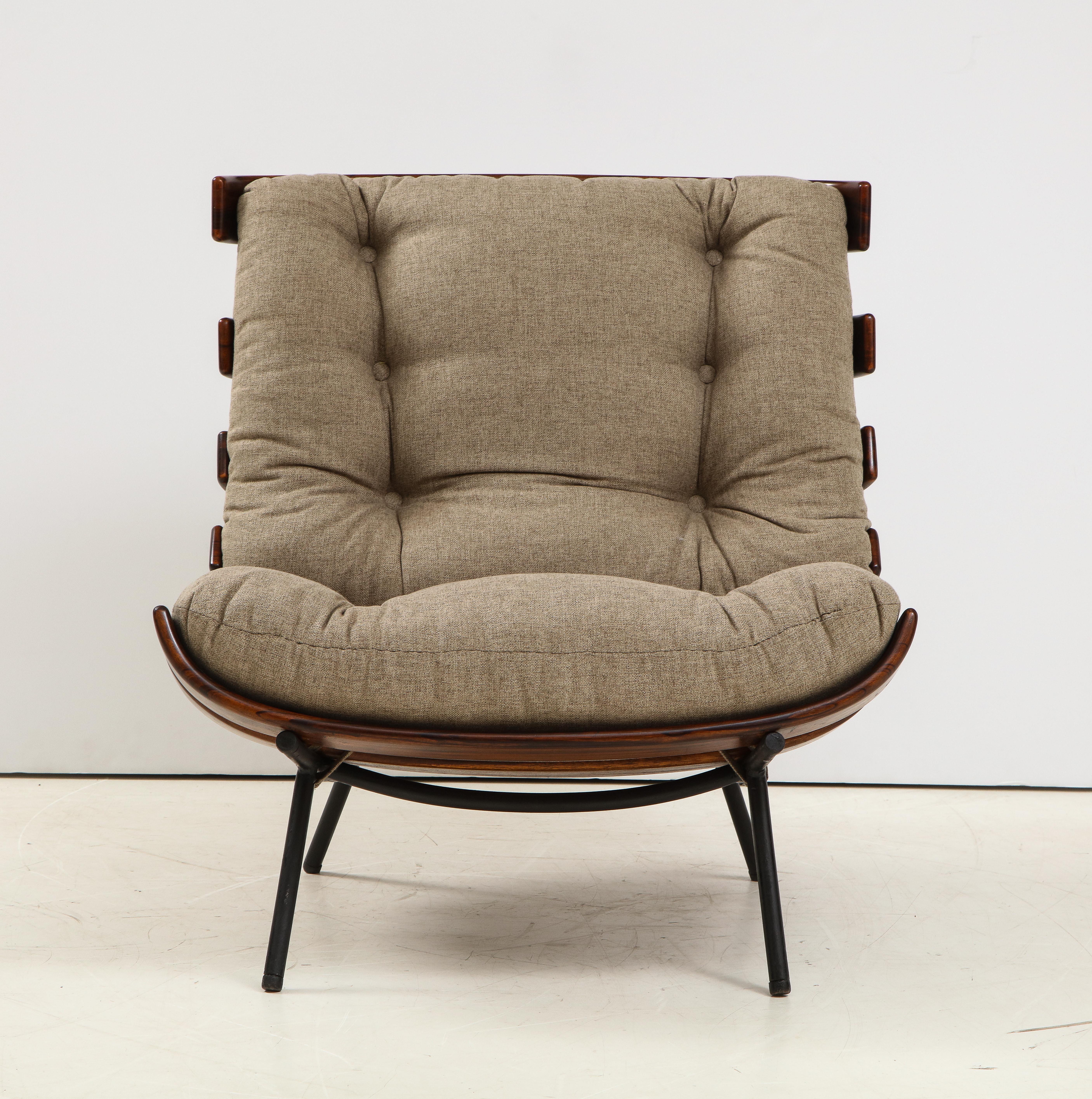 Mid-Century Modern Costela Lounge Chair by Carlo Hauner and Martin Eisler, 1950s 6