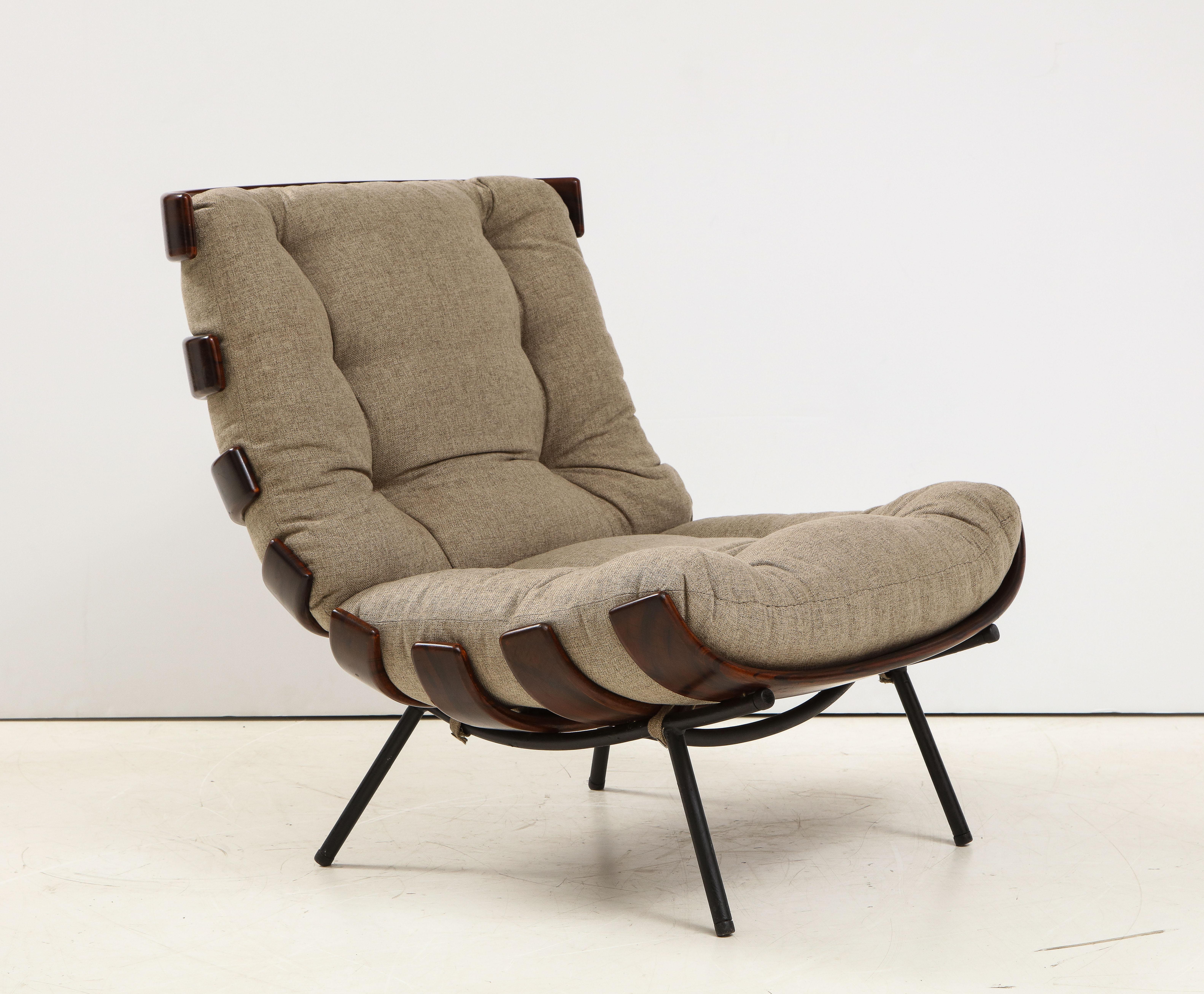 Mid-Century Modern Costela Lounge Chair by Carlo Hauner and Martin Eisler, 1950s 7
